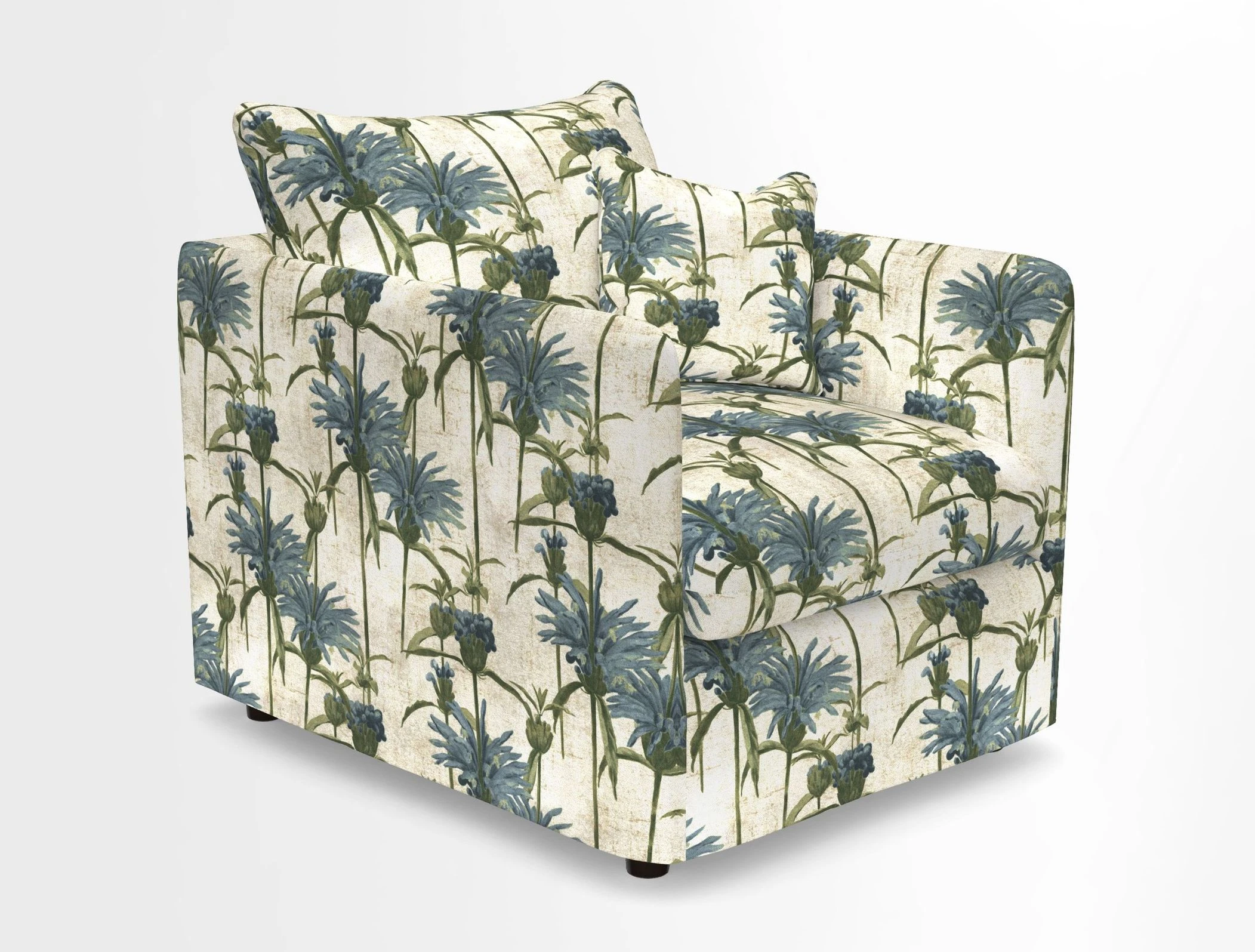 Madehurst Chair in Two Tone Plain Biscuit. Loose cover option available