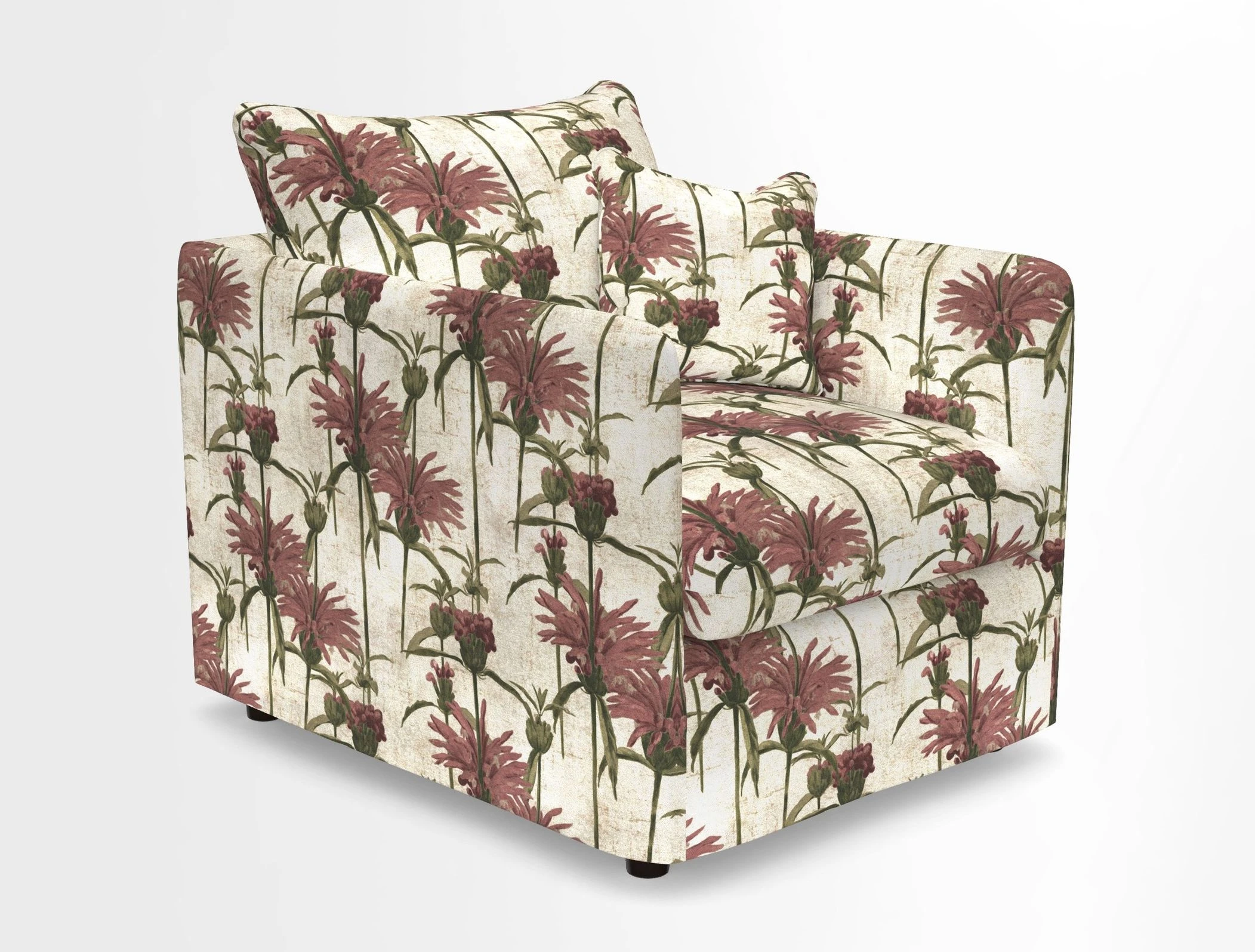 Madehurst Chair in Two Tone Plain Biscuit. Loose cover option available