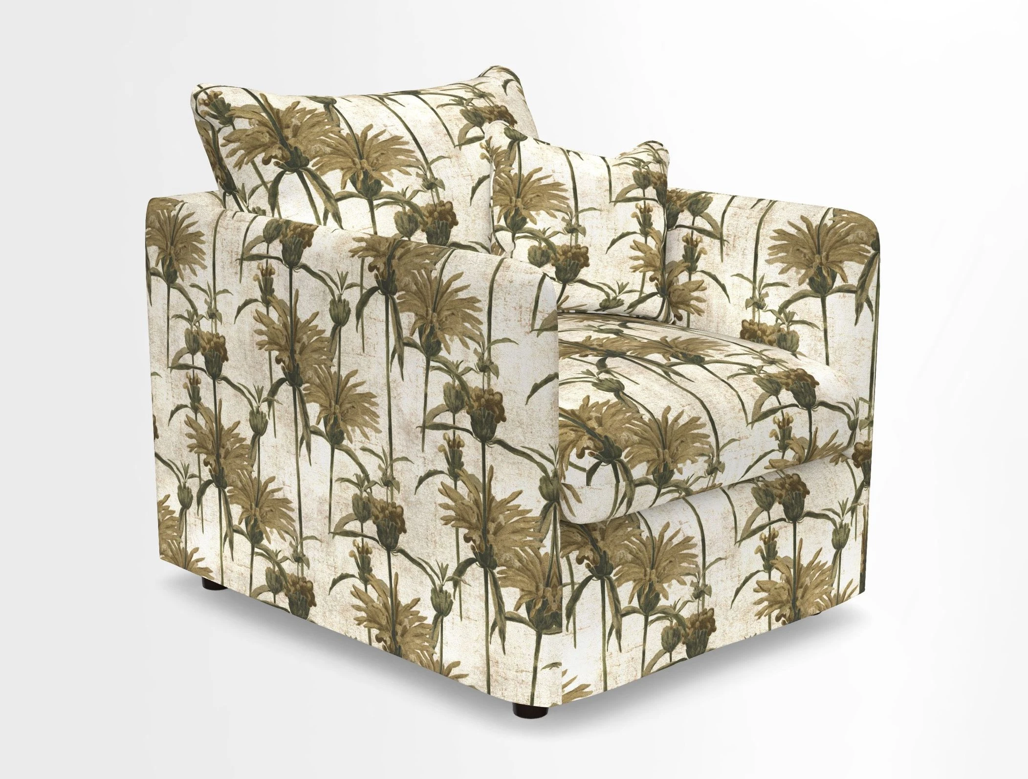 Madehurst Chair in Two Tone Plain Biscuit. Loose cover option available