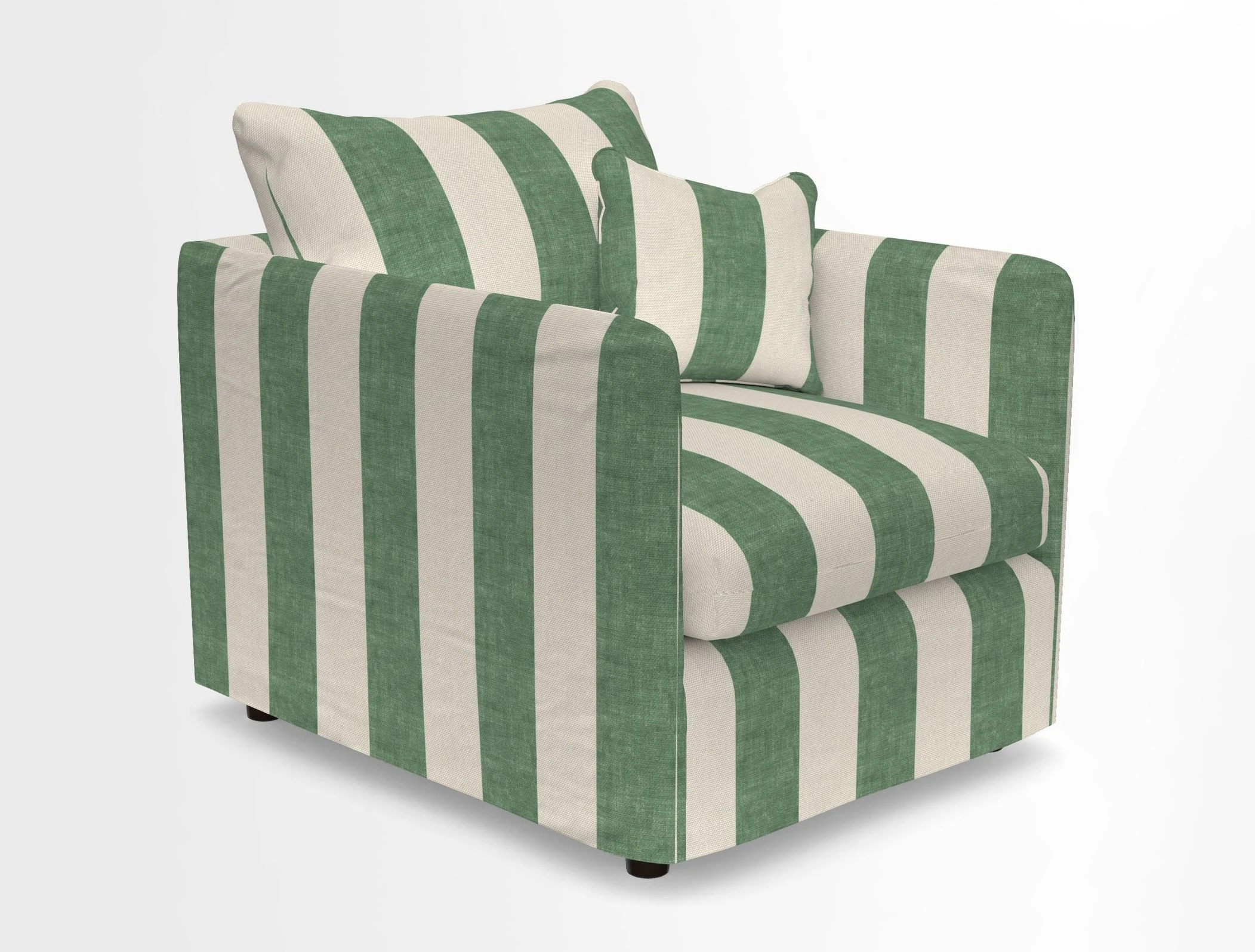 Madehurst Chair in Two Tone Plain Biscuit. Loose cover option available
