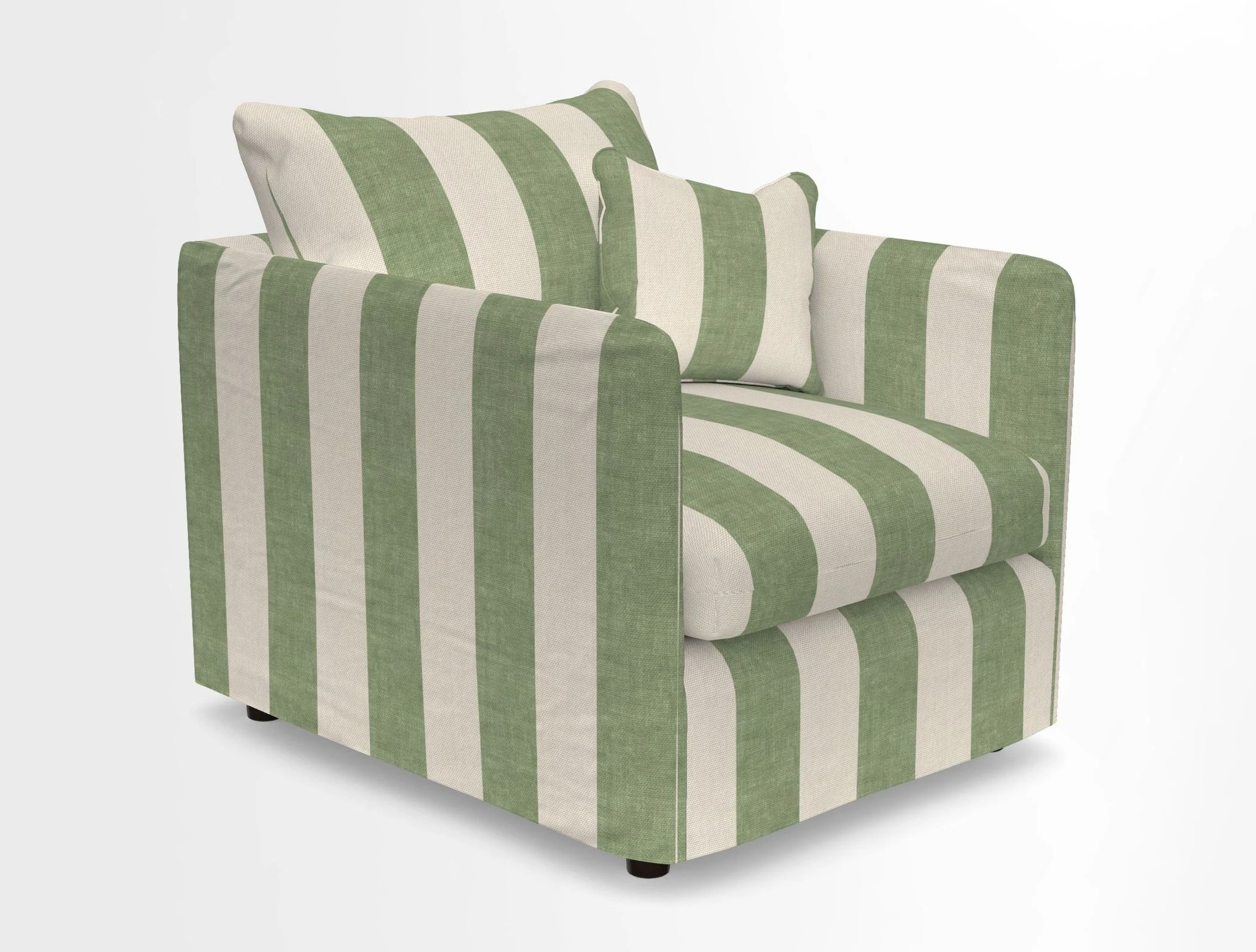 Madehurst Chair in Two Tone Plain Biscuit. Loose cover option available