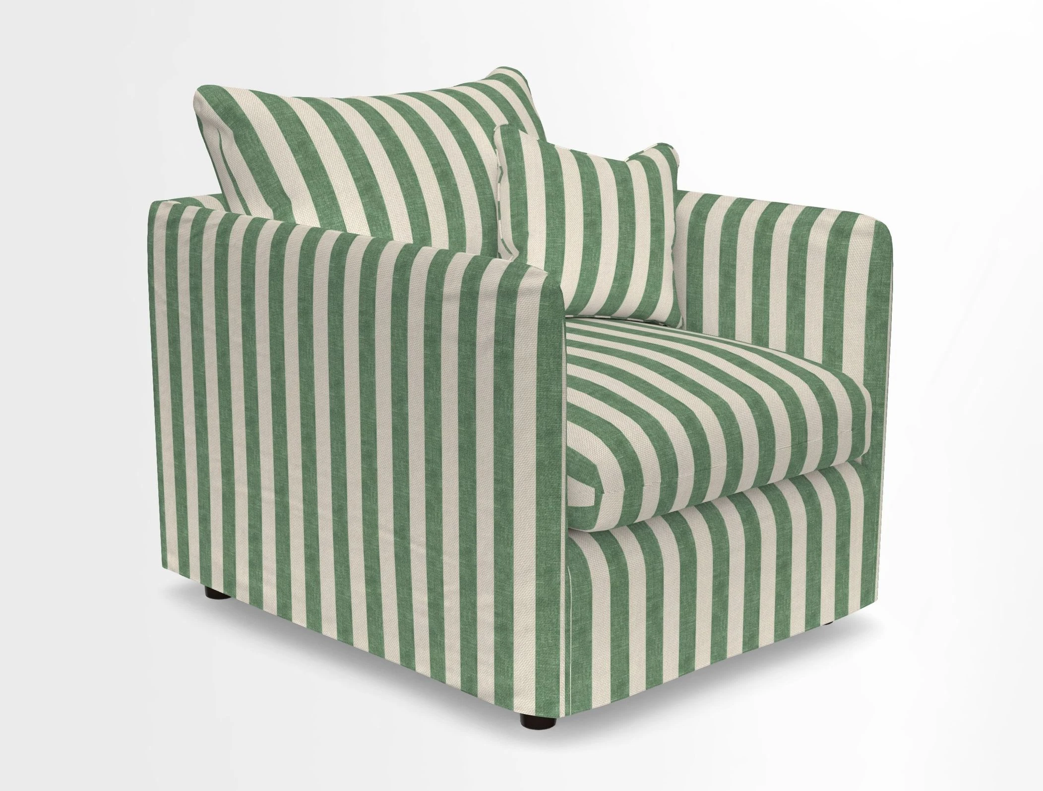 Madehurst Chair in Two Tone Plain Biscuit. Loose cover option available