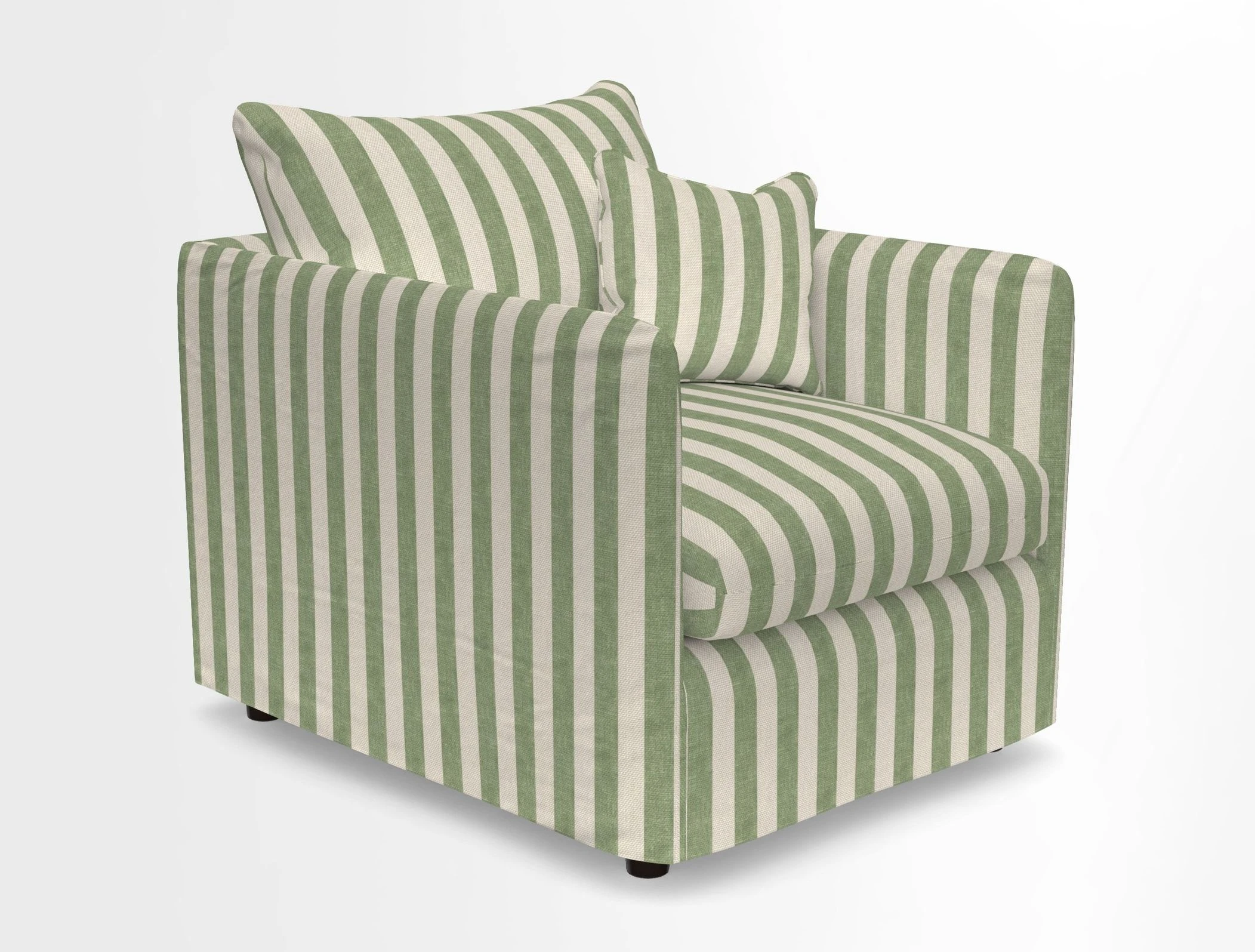 Madehurst Chair in Two Tone Plain Biscuit. Loose cover option available