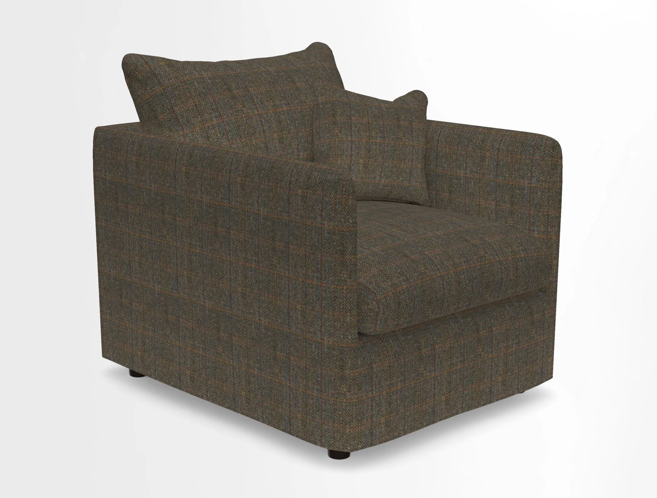 Madehurst Chair in Two Tone Plain Biscuit. Loose cover option available