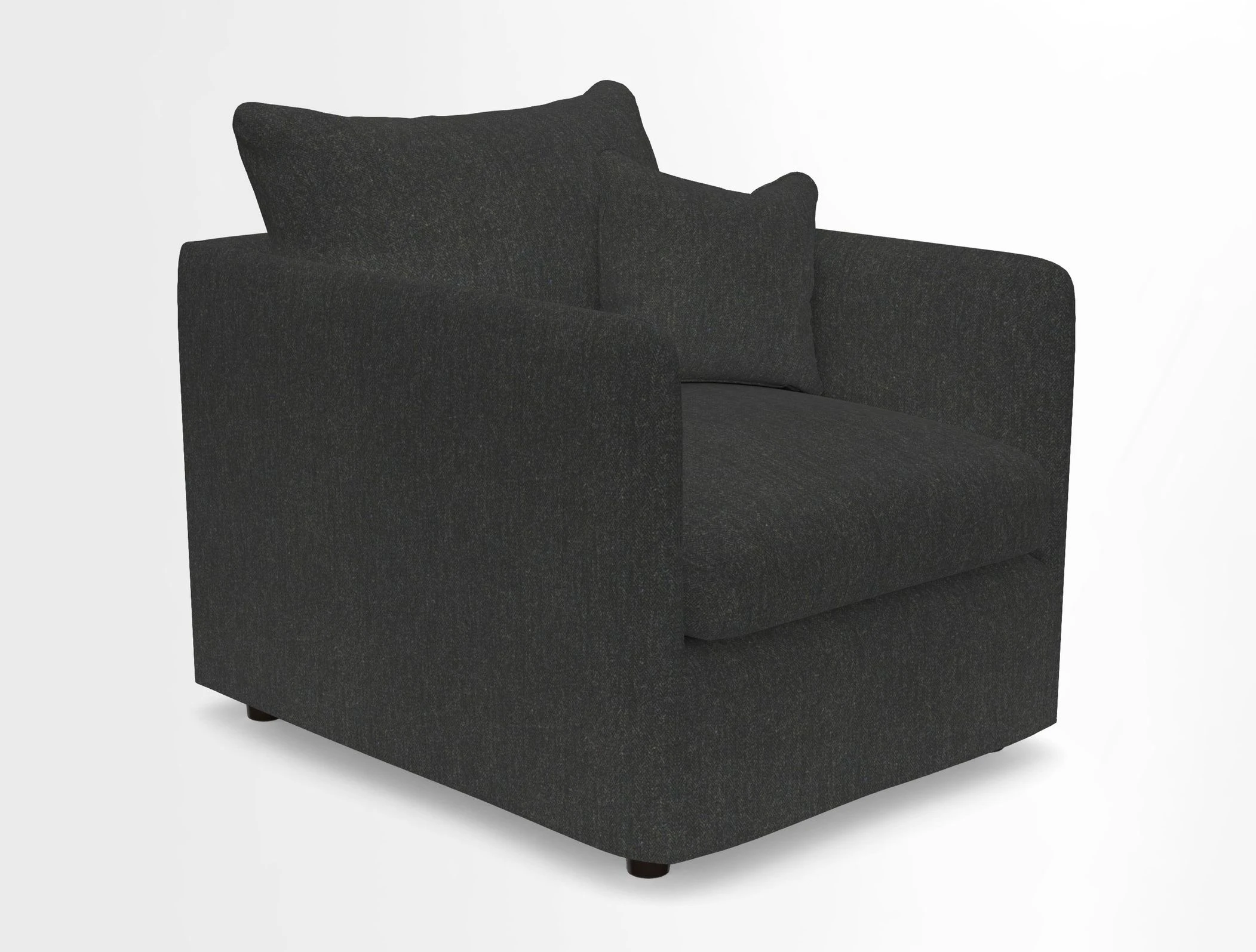Madehurst Chair in Two Tone Plain Biscuit. Loose cover option available