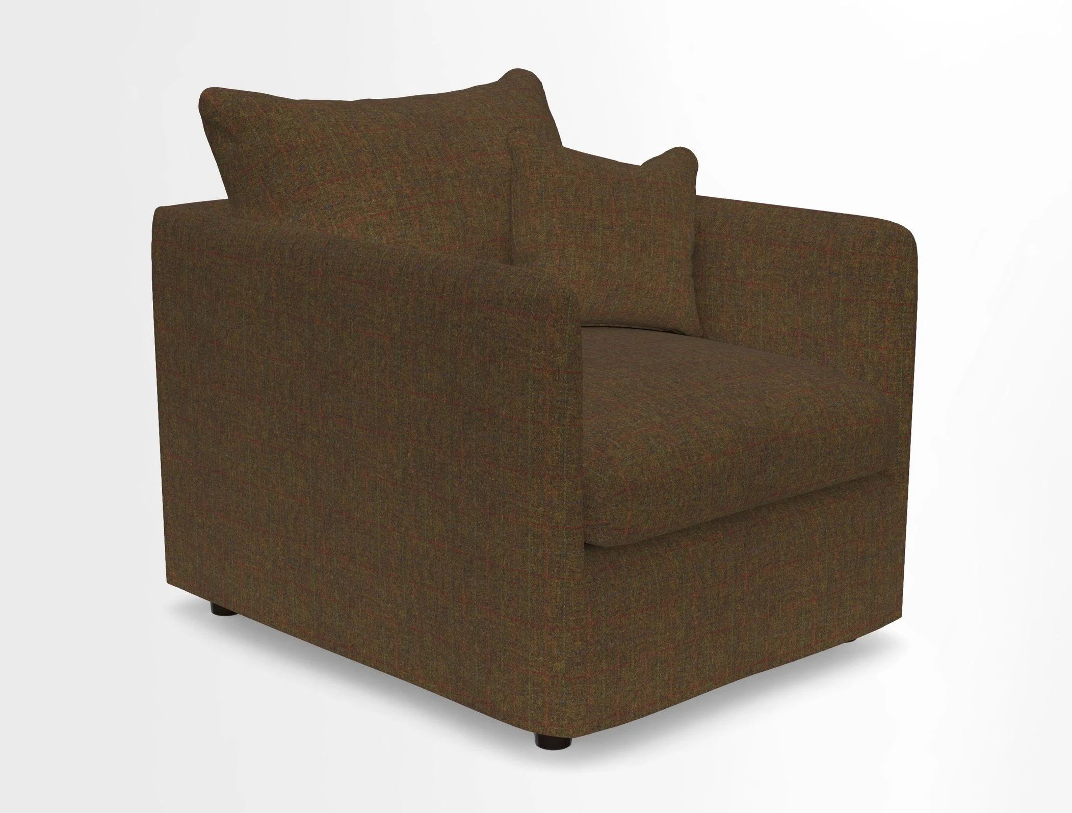 Madehurst Chair in Two Tone Plain Biscuit. Loose cover option available