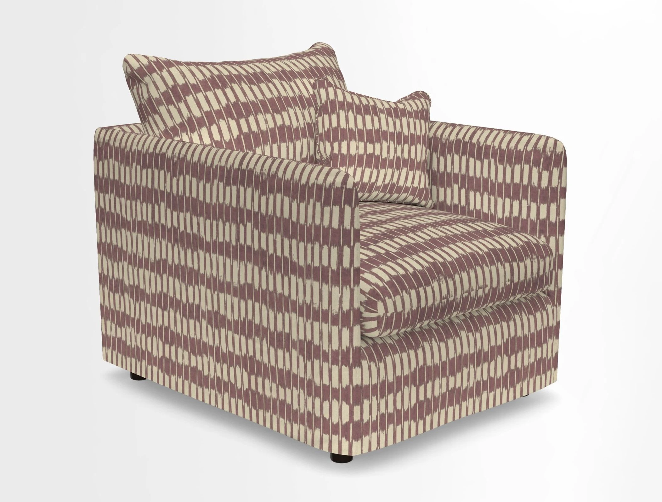 Madehurst Chair in Two Tone Plain Biscuit. Loose cover option available