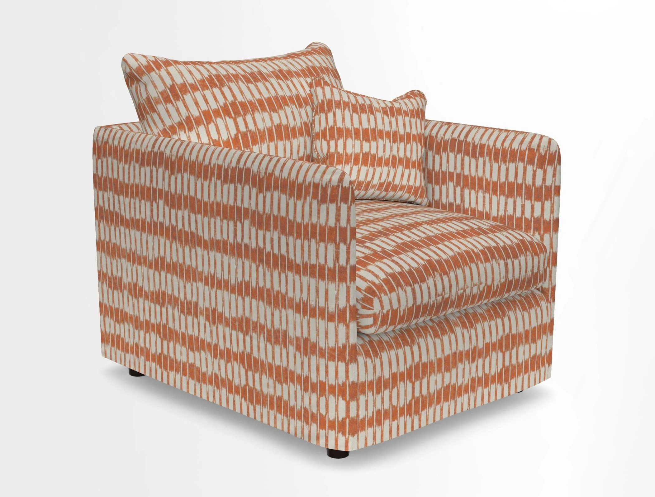 Madehurst Chair in Two Tone Plain Biscuit. Loose cover option available