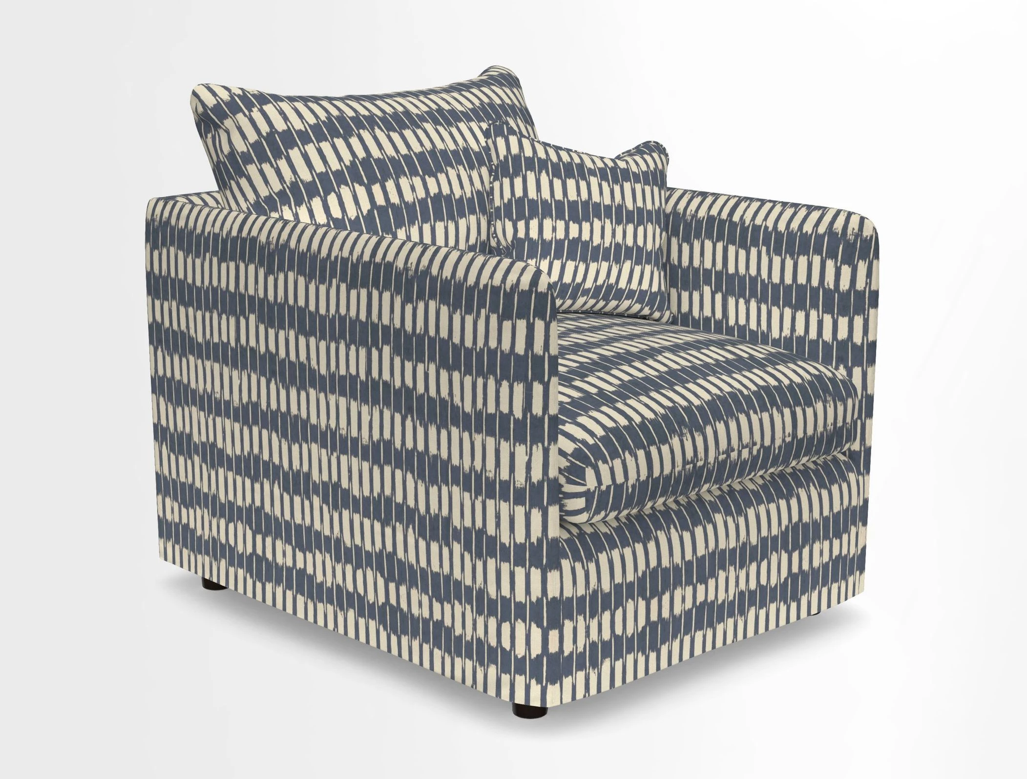Madehurst Chair in Two Tone Plain Biscuit. Loose cover option available