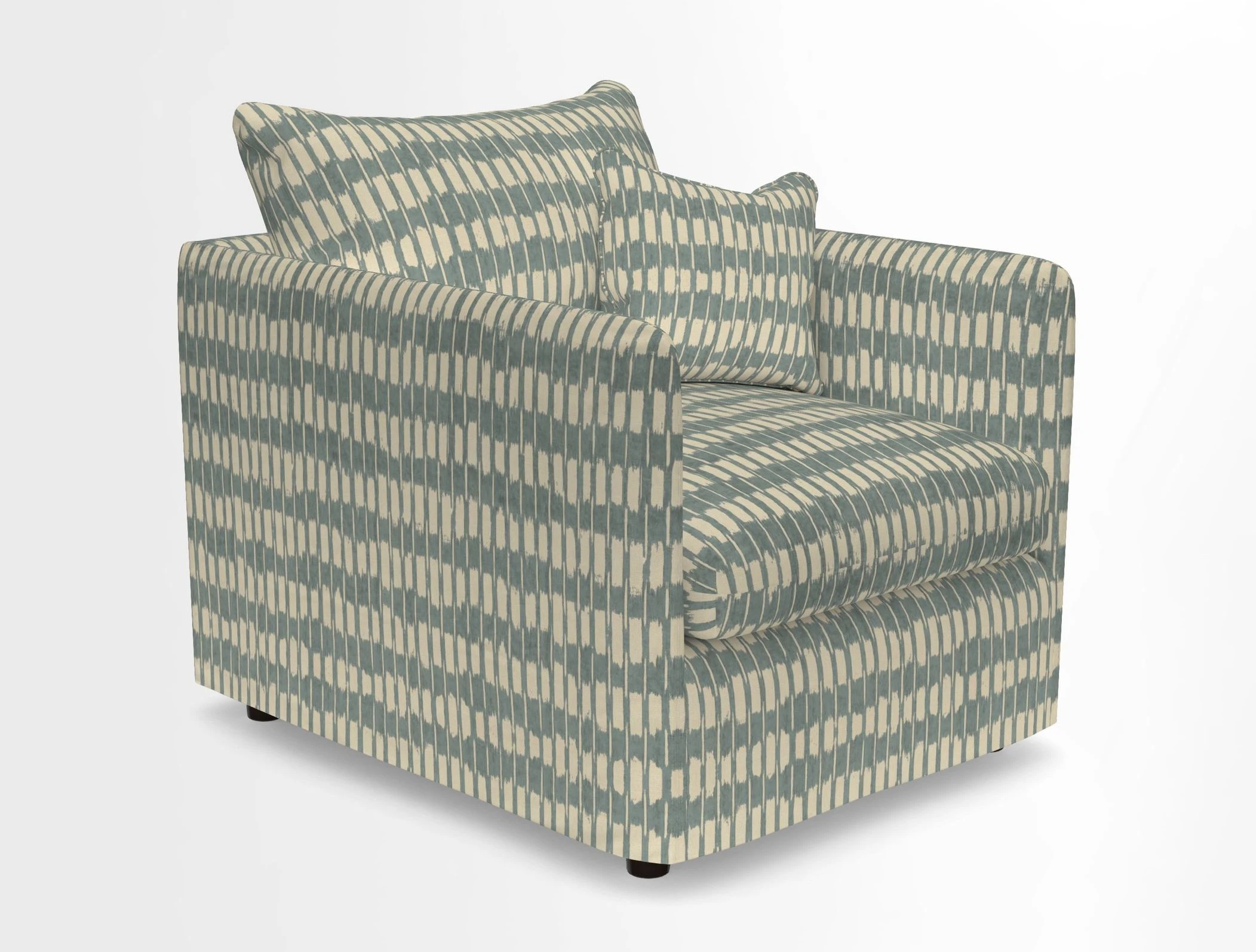 Madehurst Chair in Two Tone Plain Biscuit. Loose cover option available