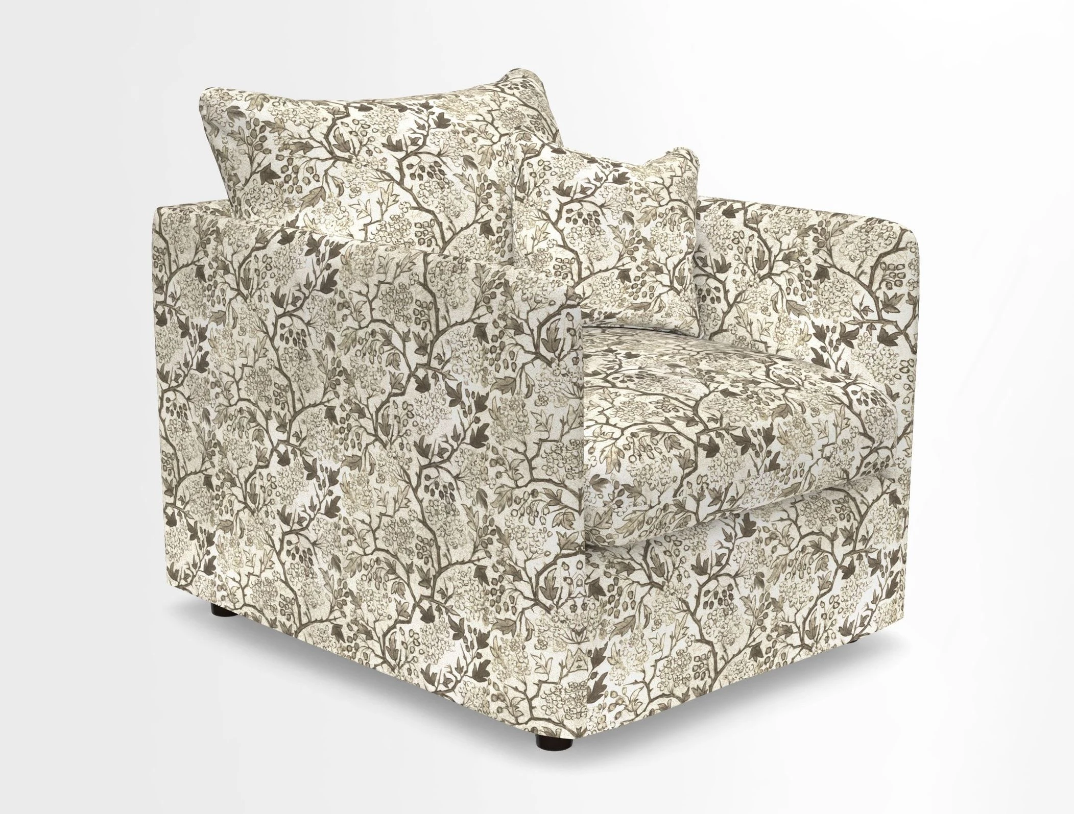 Madehurst Chair in Two Tone Plain Biscuit. Loose cover option available