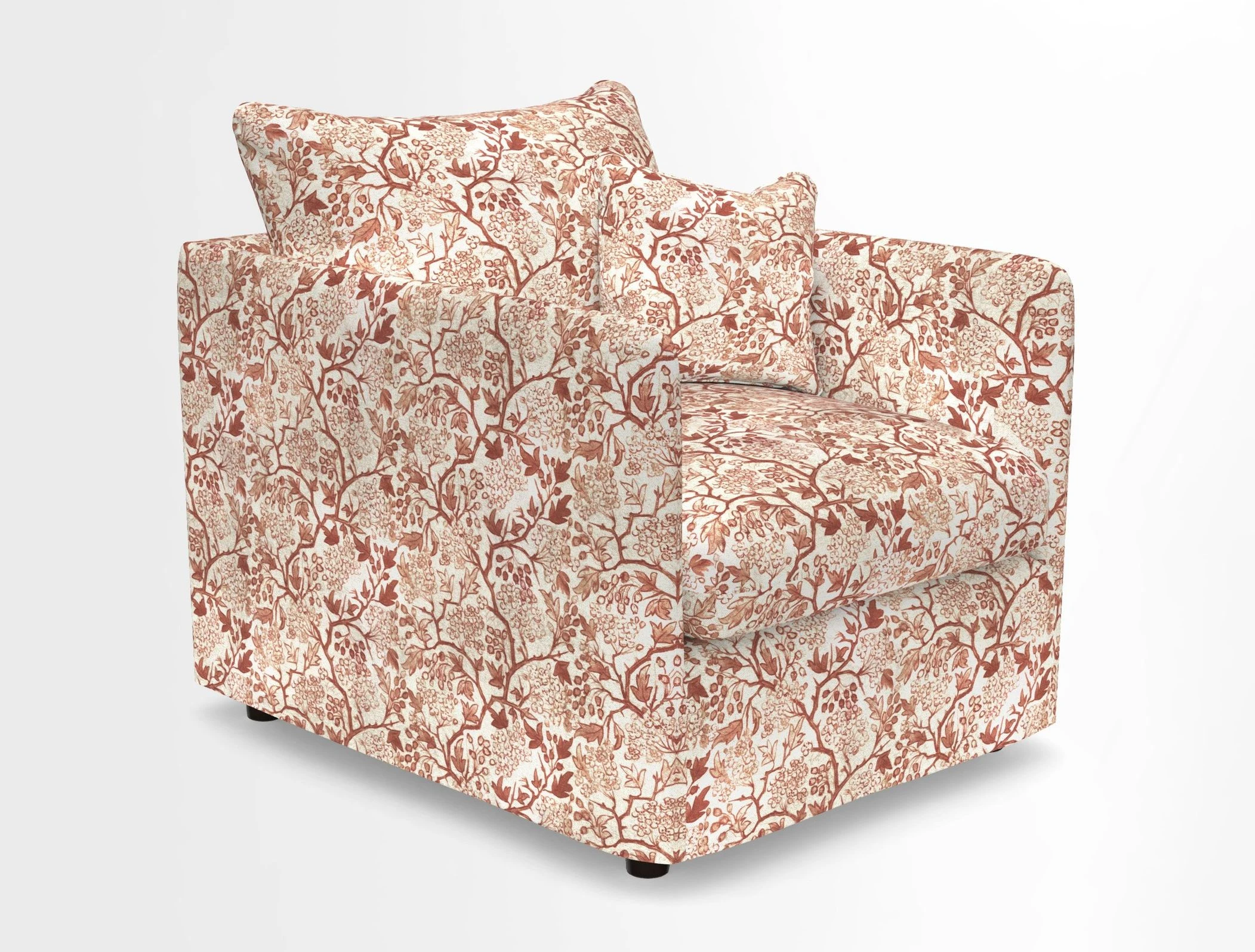 Madehurst Chair in Two Tone Plain Biscuit. Loose cover option available