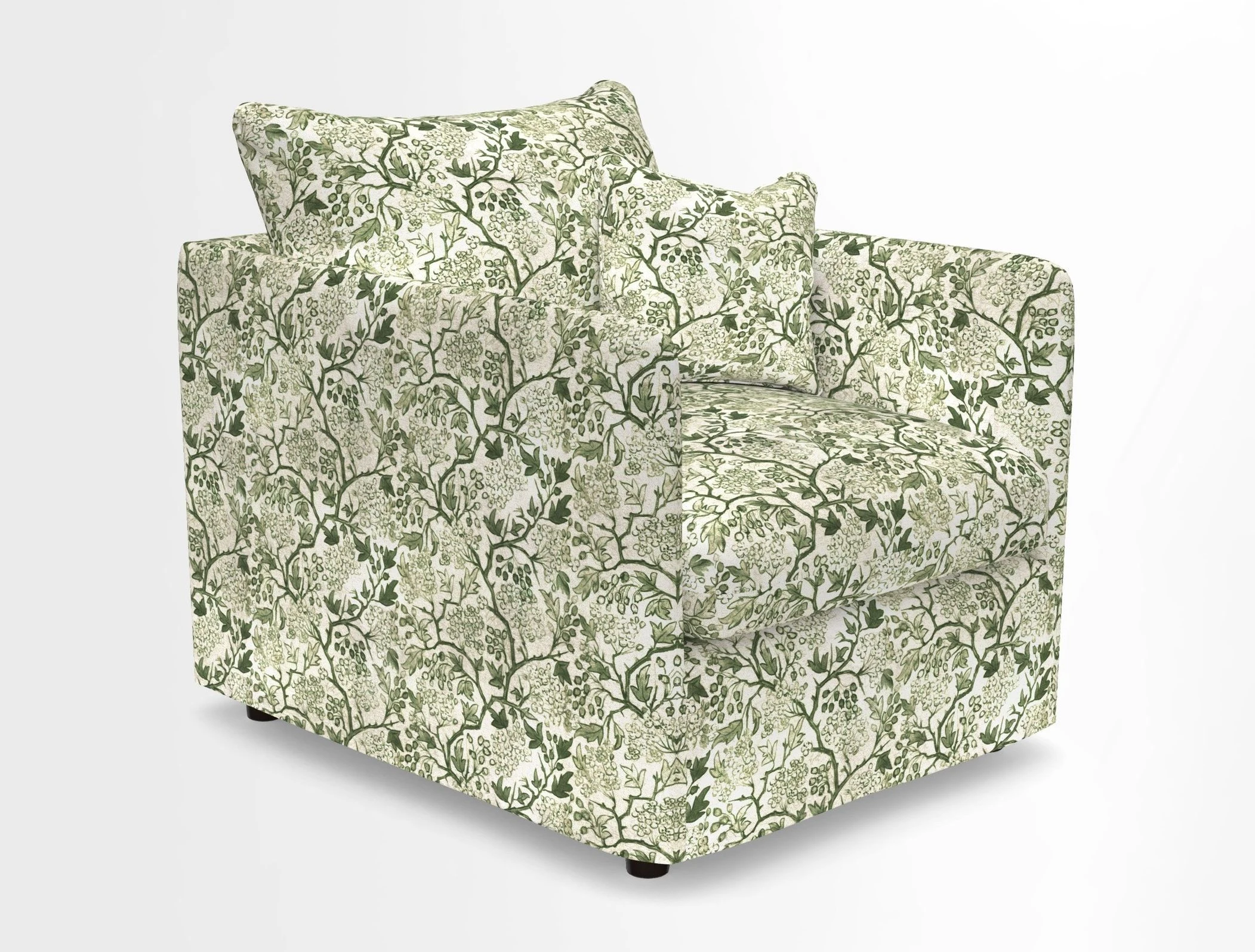Madehurst Chair in Two Tone Plain Biscuit. Loose cover option available