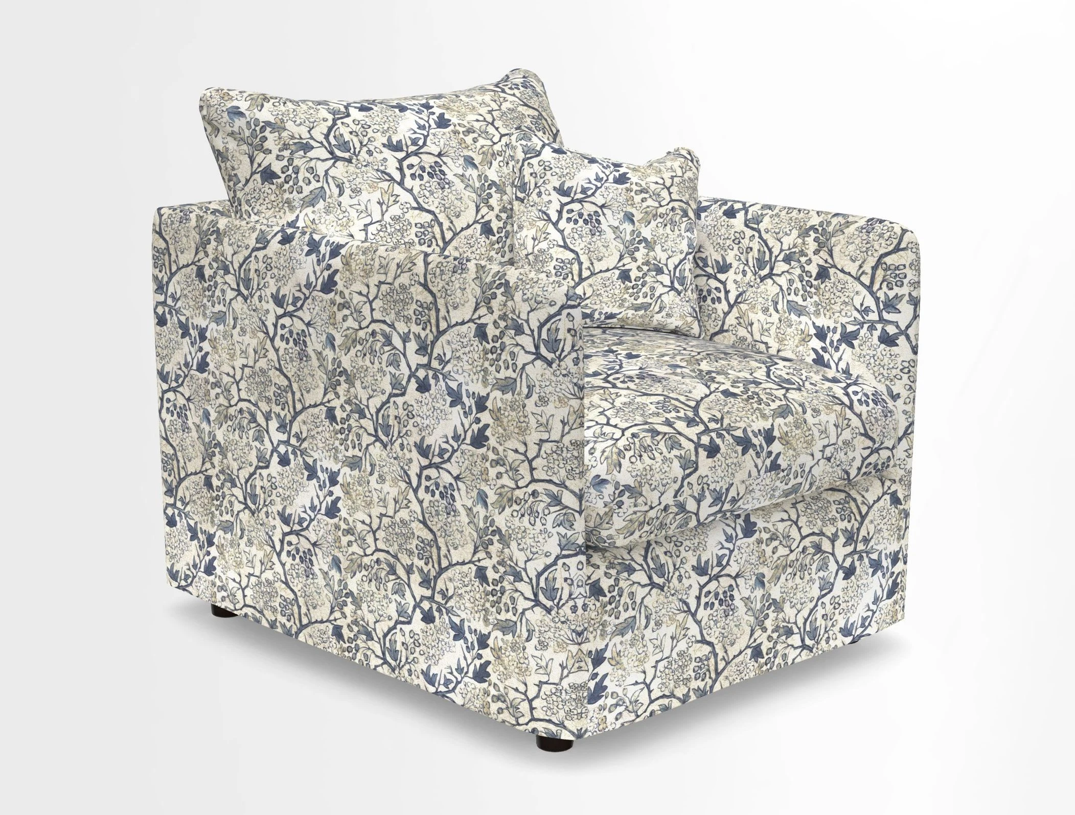 Madehurst Chair in Two Tone Plain Biscuit. Loose cover option available