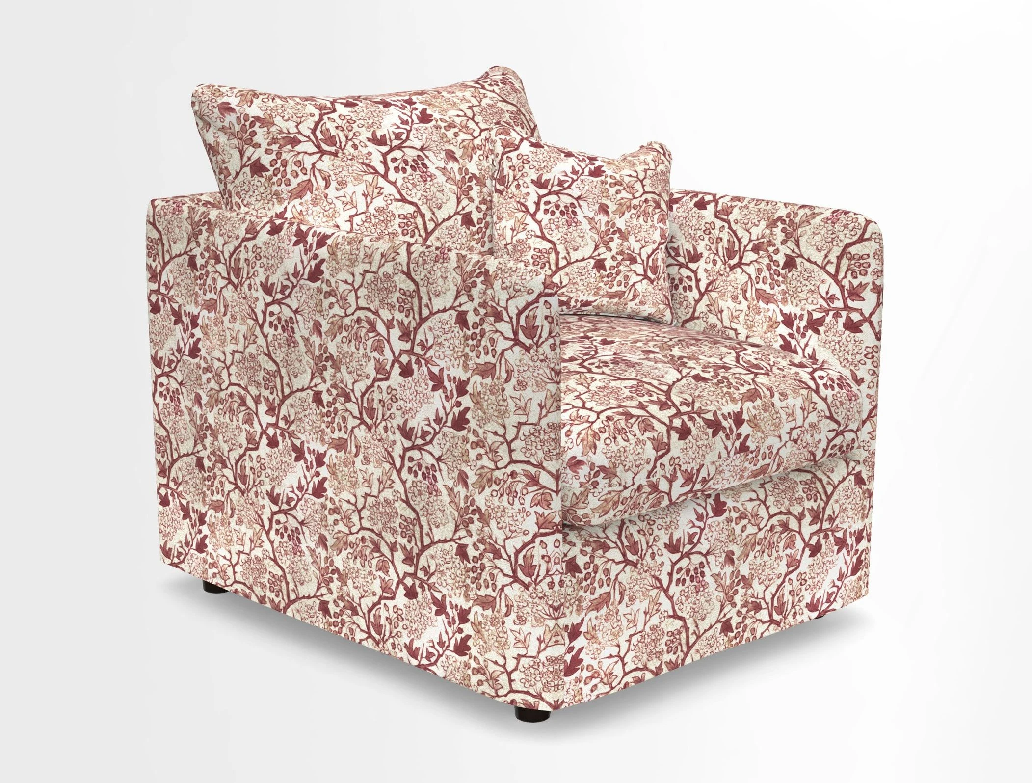 Madehurst Chair in Two Tone Plain Biscuit. Loose cover option available