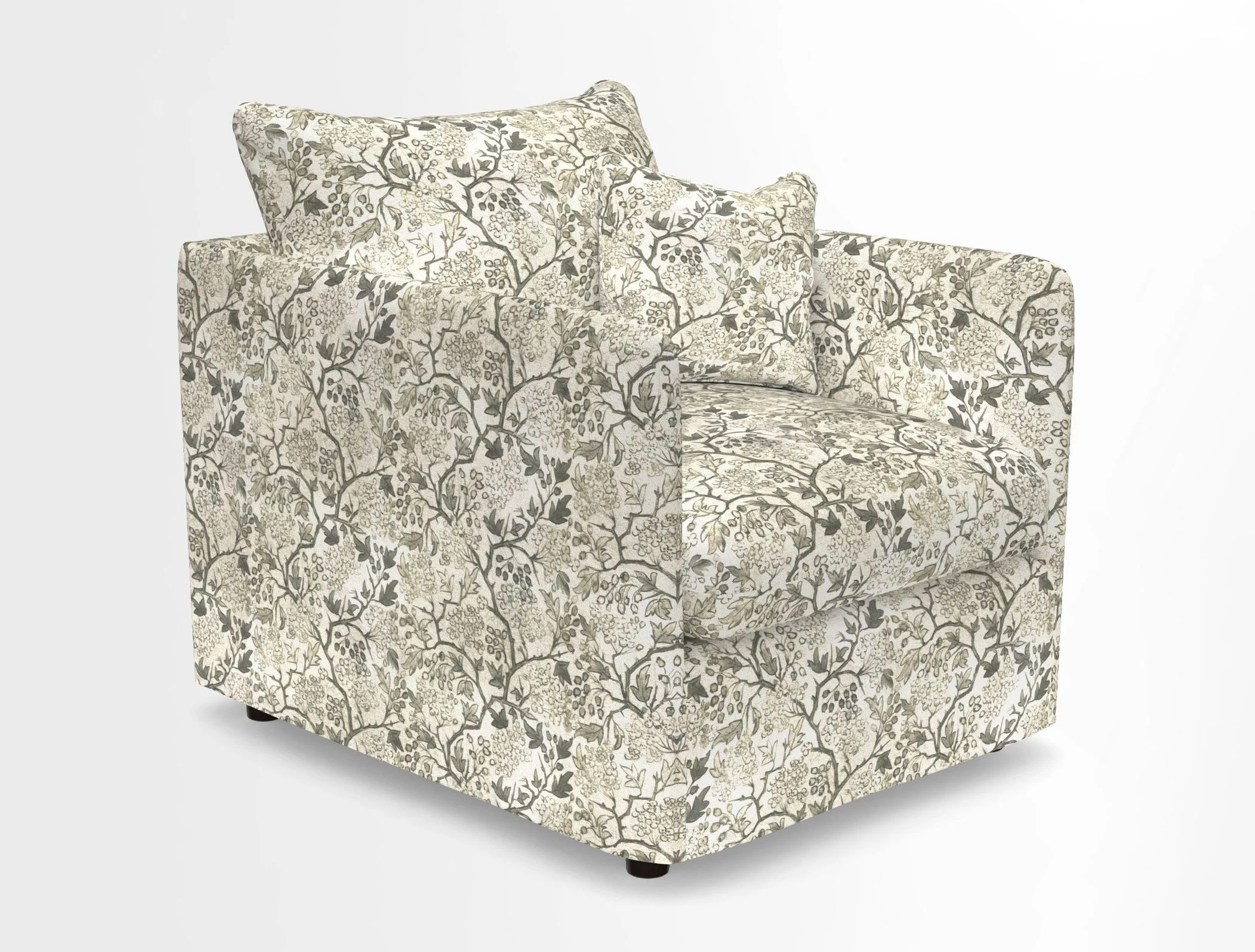 Madehurst Chair in Two Tone Plain Biscuit. Loose cover option available