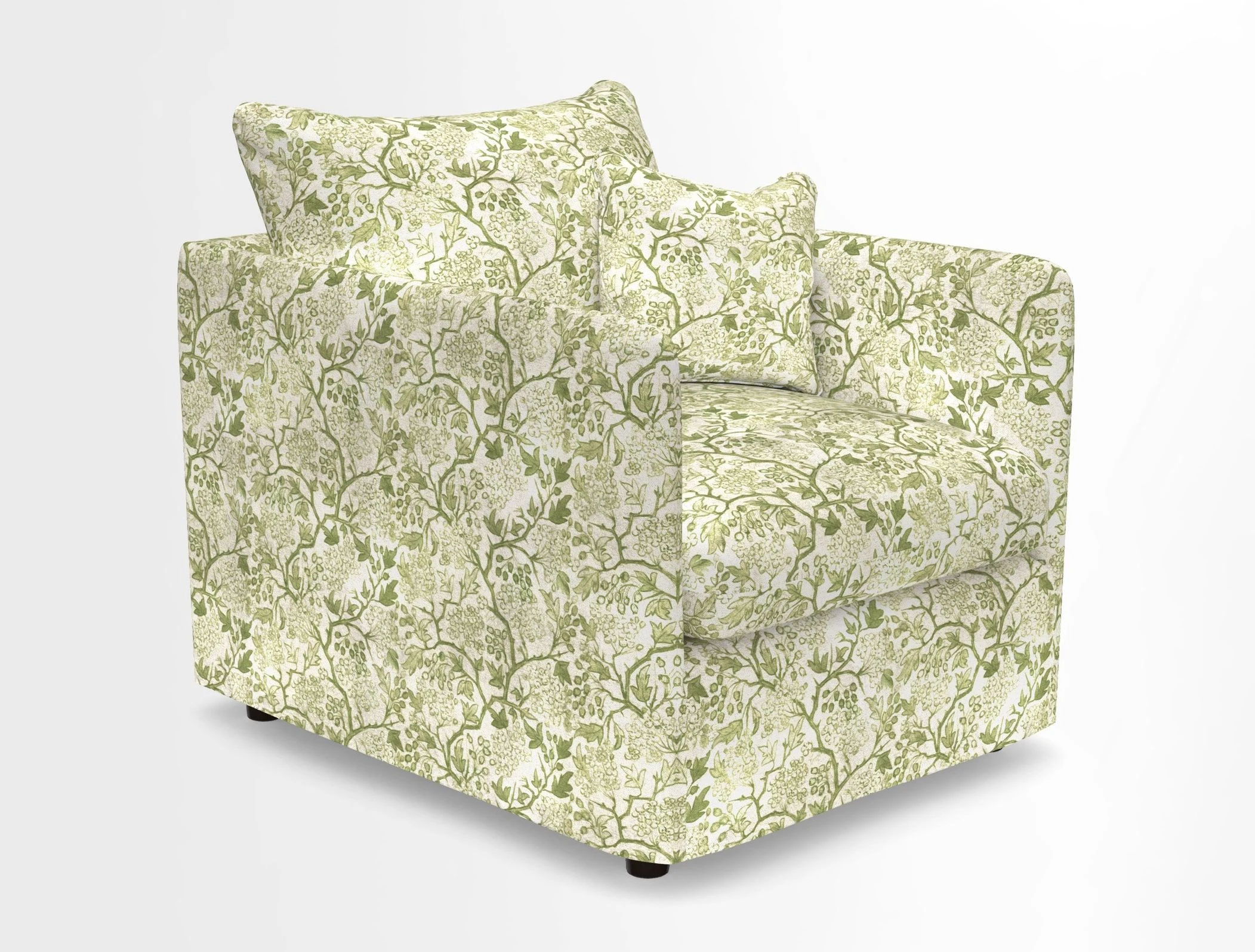 Madehurst Chair in Two Tone Plain Biscuit. Loose cover option available