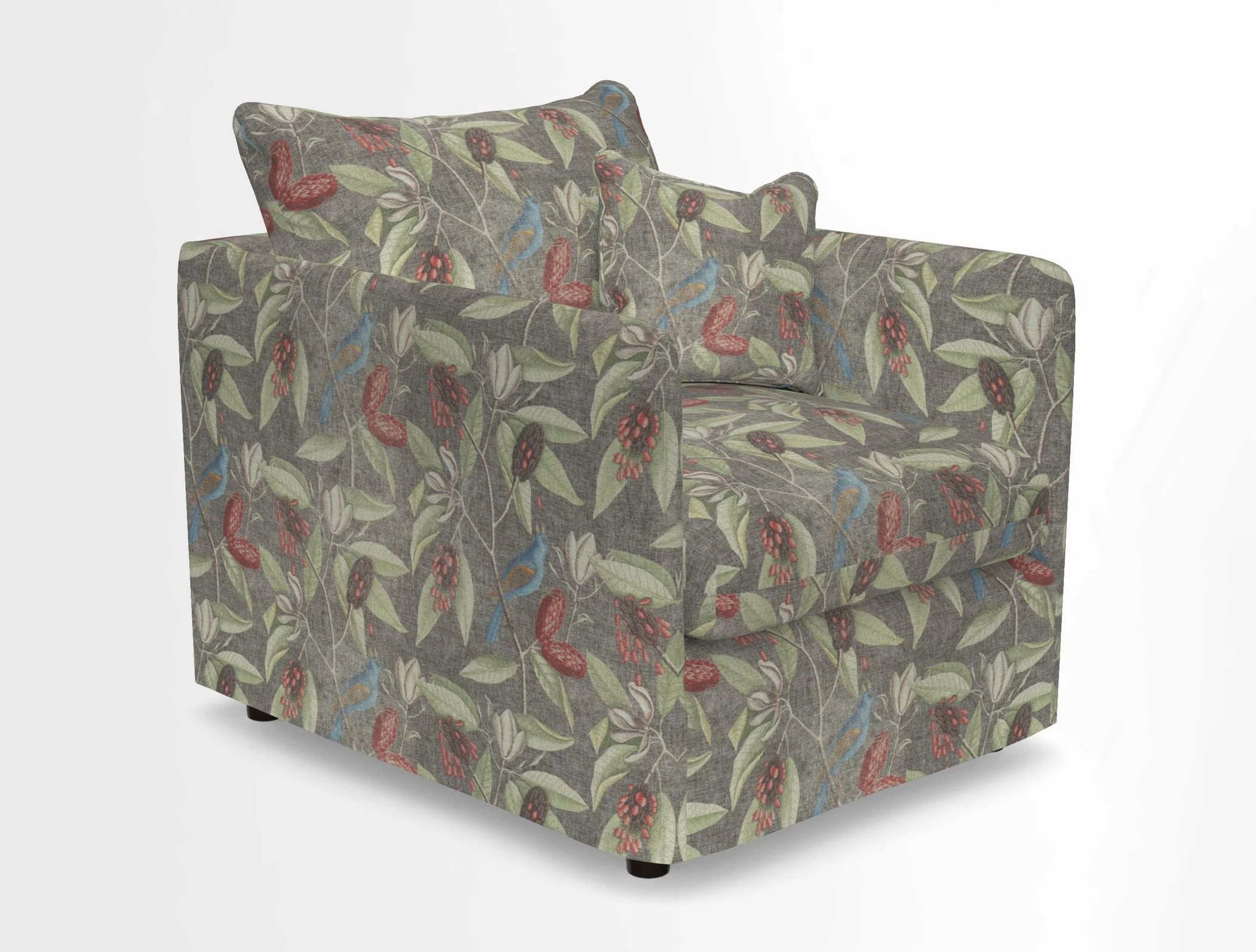 Madehurst Chair in Two Tone Plain Biscuit. Loose cover option available