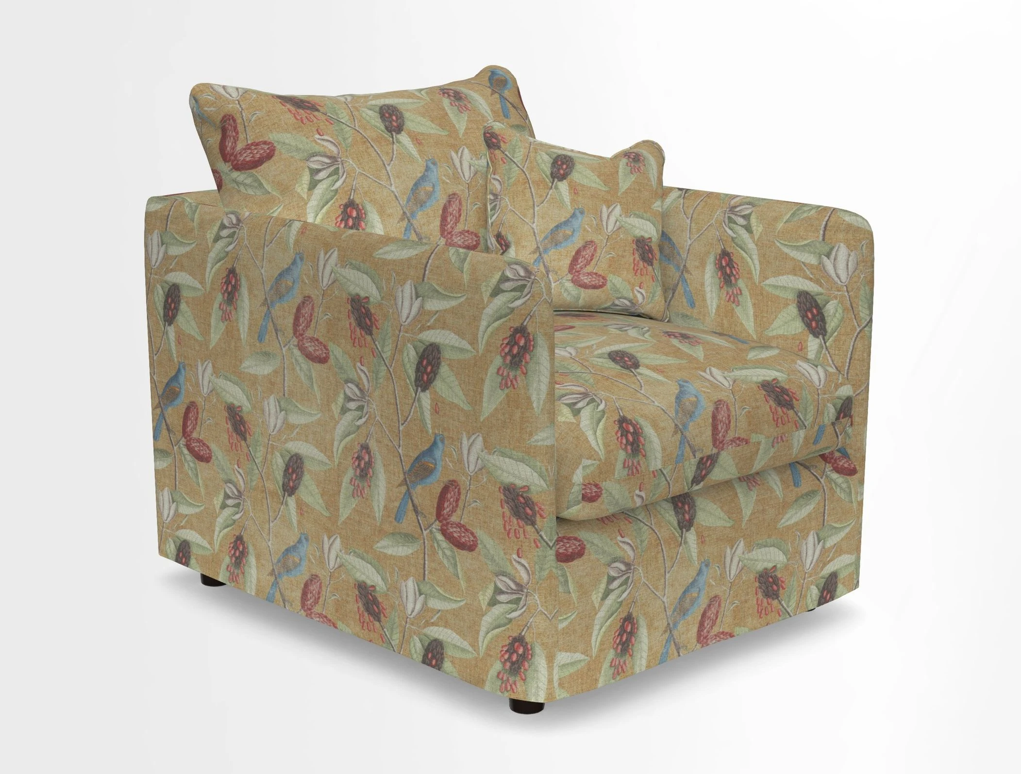 Madehurst Chair in Two Tone Plain Biscuit. Loose cover option available