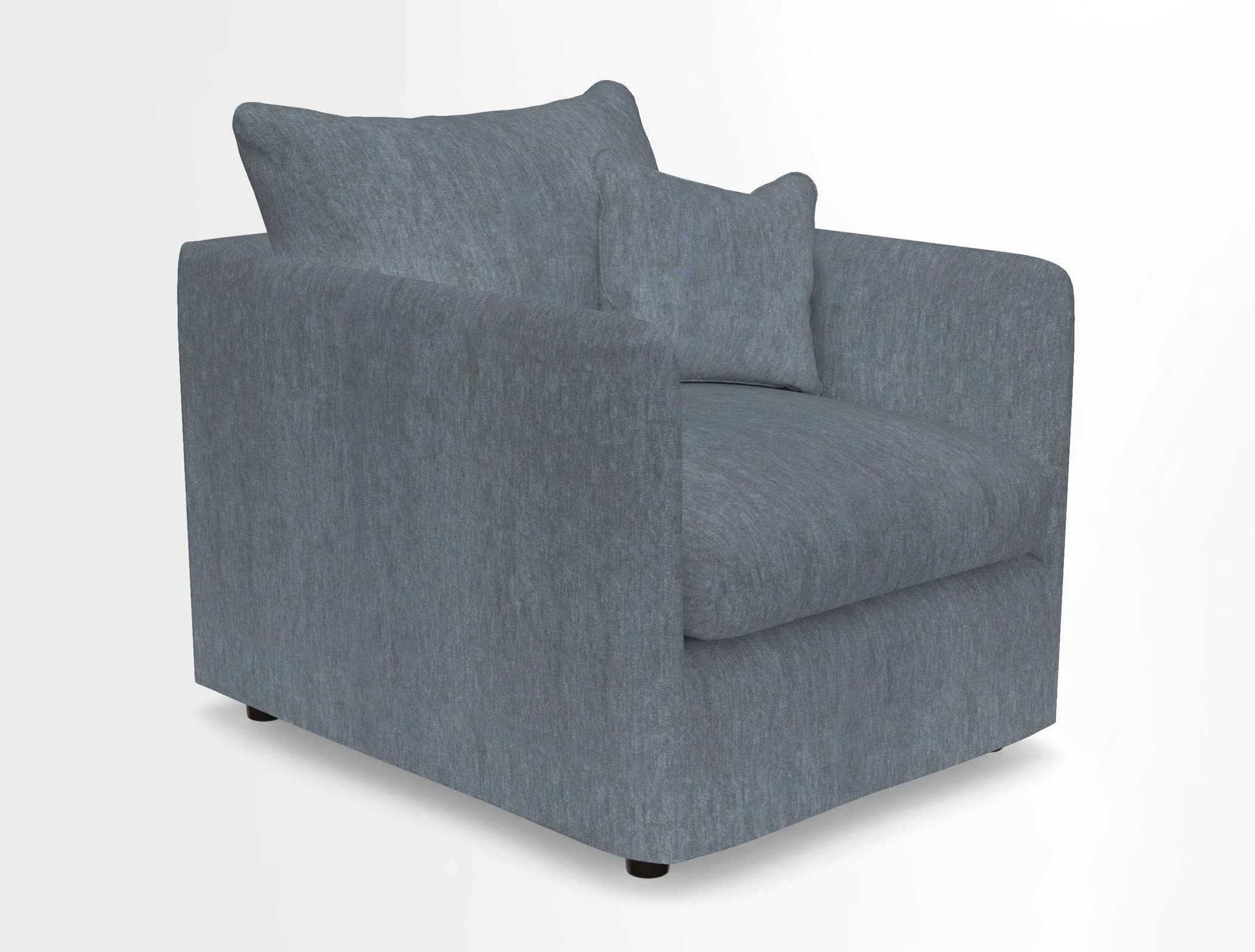Madehurst Chair in Two Tone Plain Biscuit. Loose cover option available