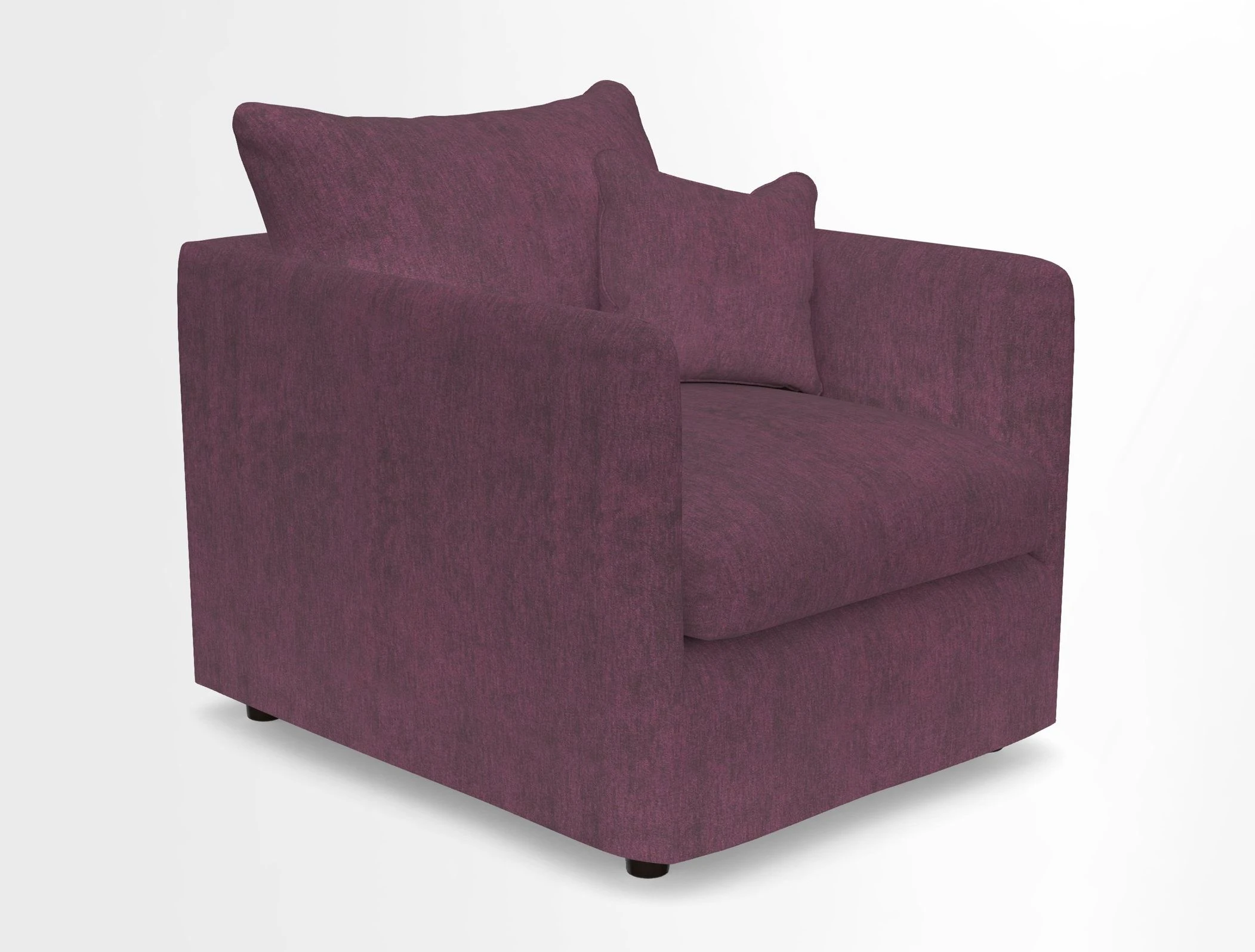 Madehurst Chair in Two Tone Plain Biscuit. Loose cover option available