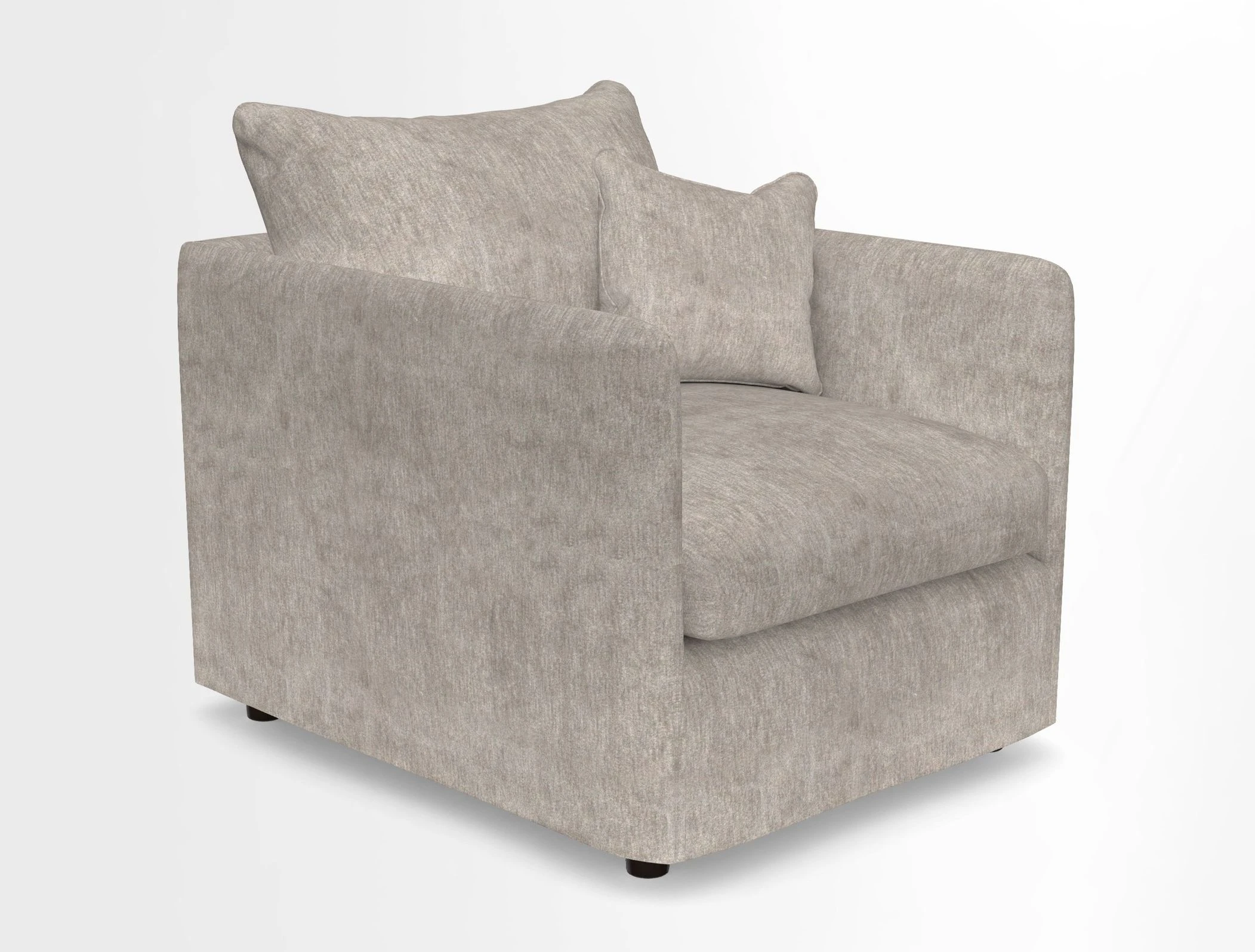 Madehurst Chair in Two Tone Plain Biscuit. Loose cover option available