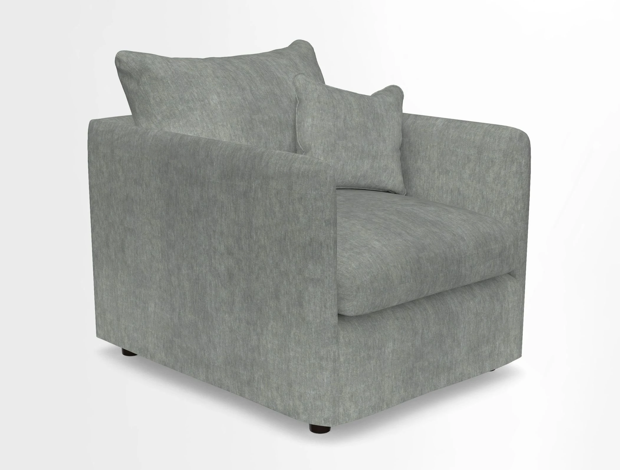 Madehurst Chair in Two Tone Plain Biscuit. Loose cover option available