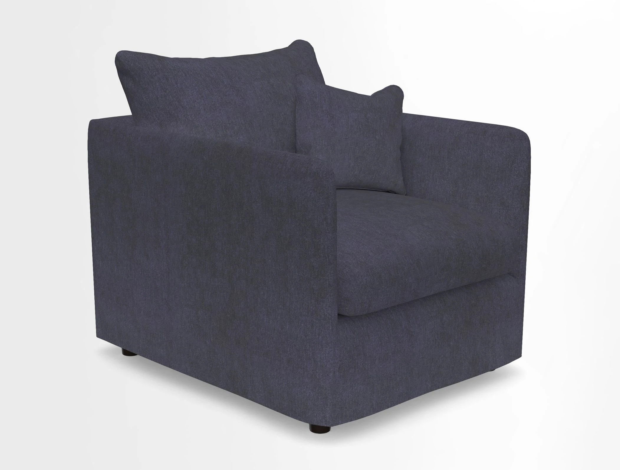 Madehurst Chair in Two Tone Plain Biscuit. Loose cover option available