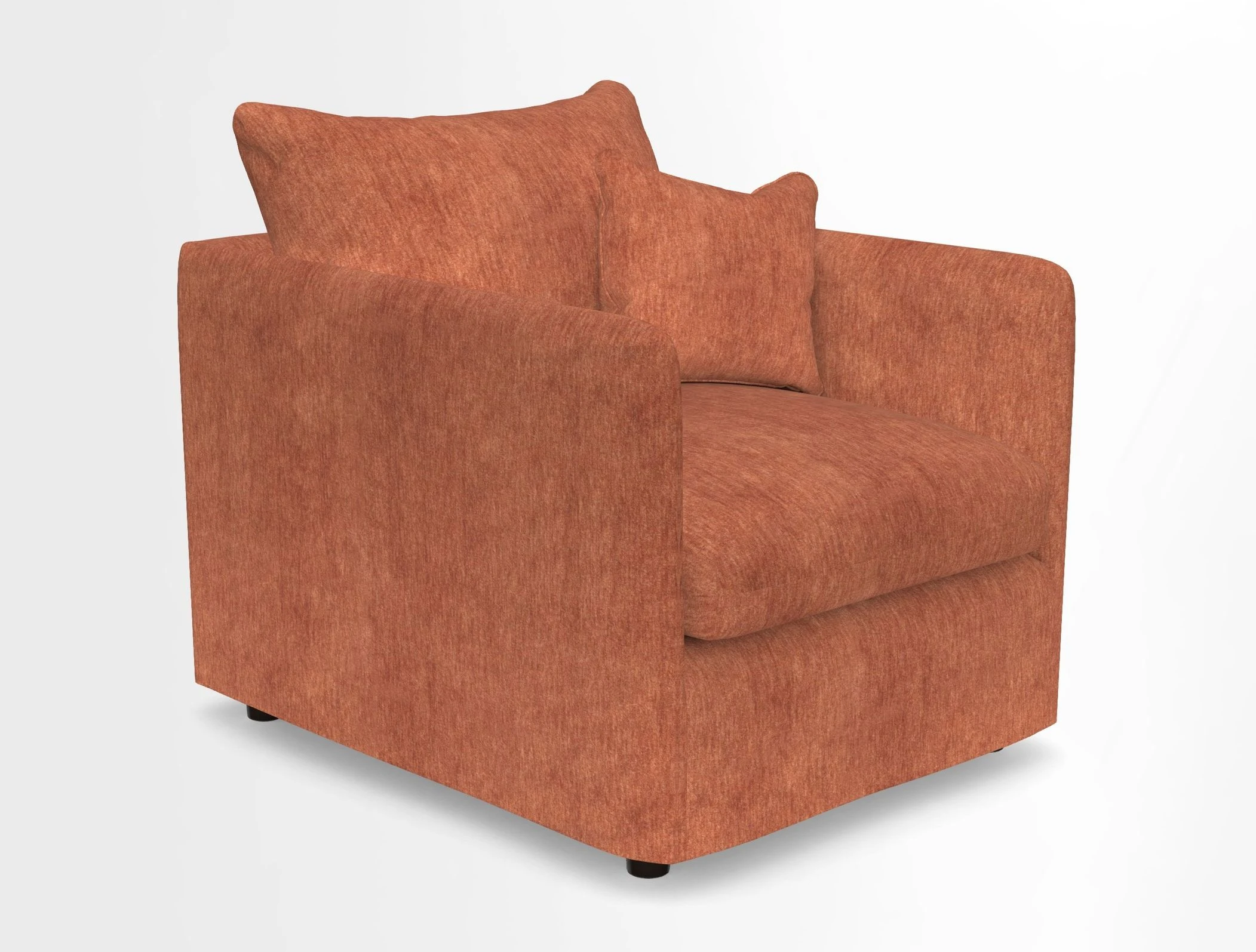 Madehurst Chair in Two Tone Plain Biscuit. Loose cover option available