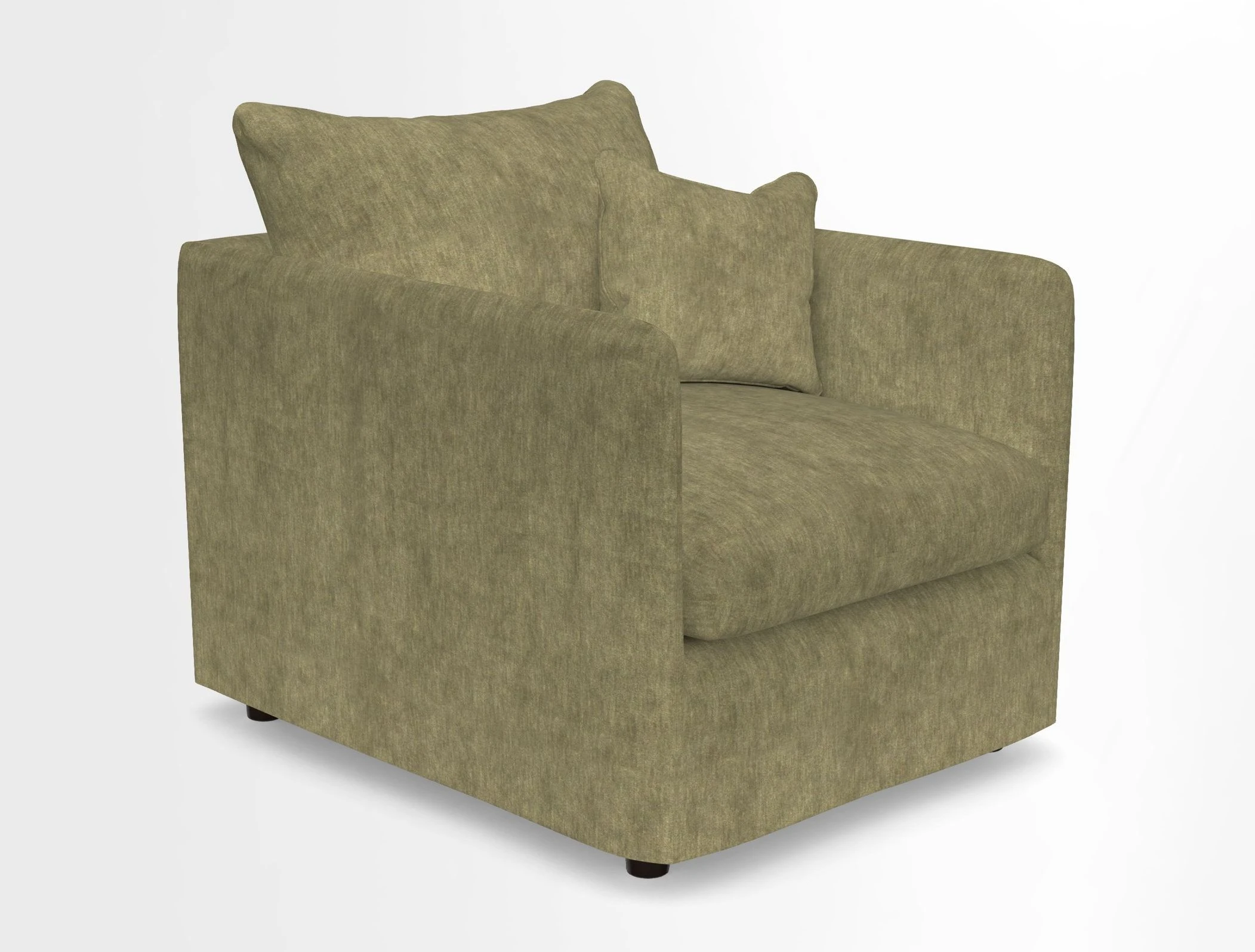 Madehurst Chair in Two Tone Plain Biscuit. Loose cover option available
