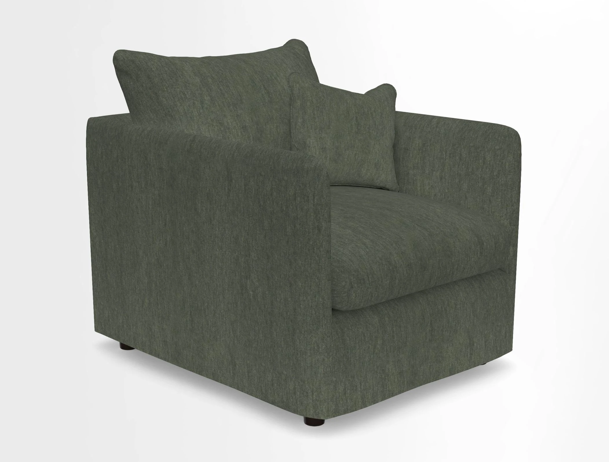 Madehurst Chair in Two Tone Plain Biscuit. Loose cover option available