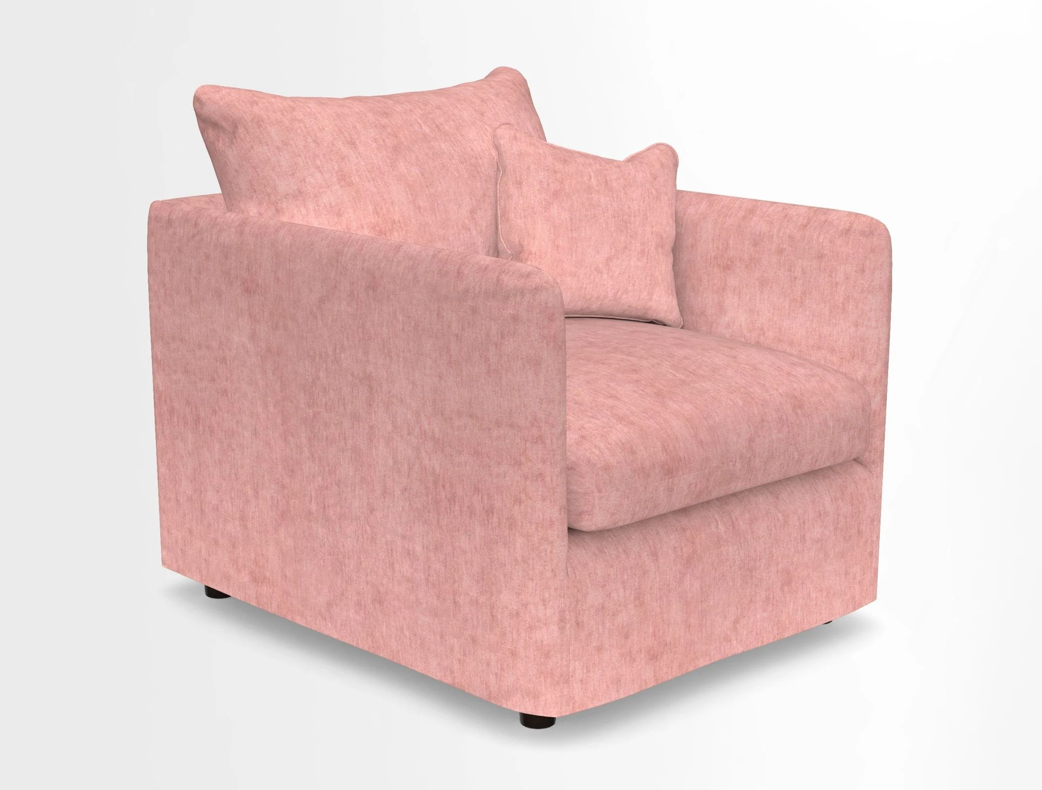 Madehurst Chair in Two Tone Plain Biscuit. Loose cover option available