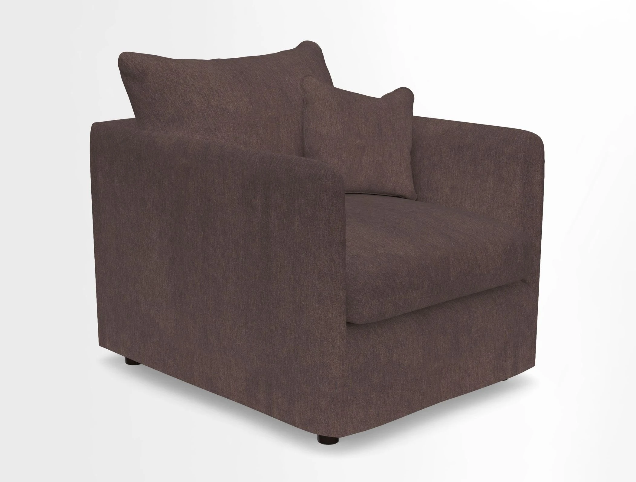 Madehurst Chair in Two Tone Plain Biscuit. Loose cover option available