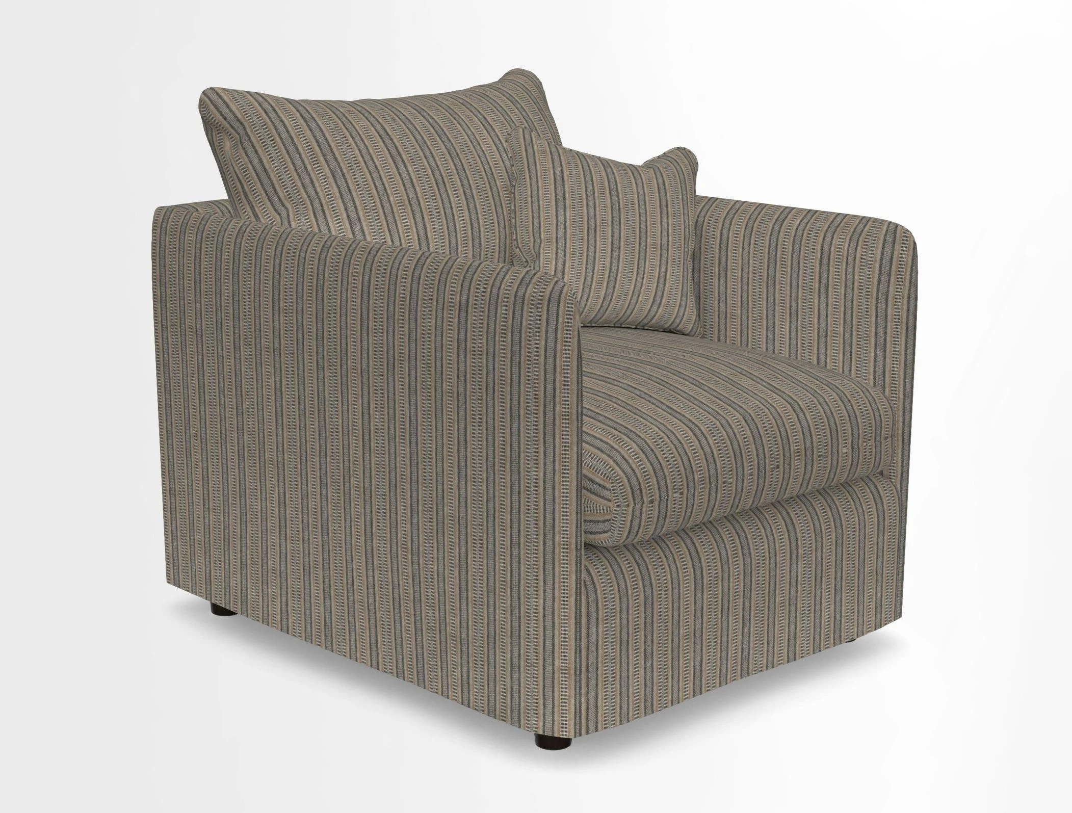 Madehurst Chair in Two Tone Plain Biscuit. Loose cover option available