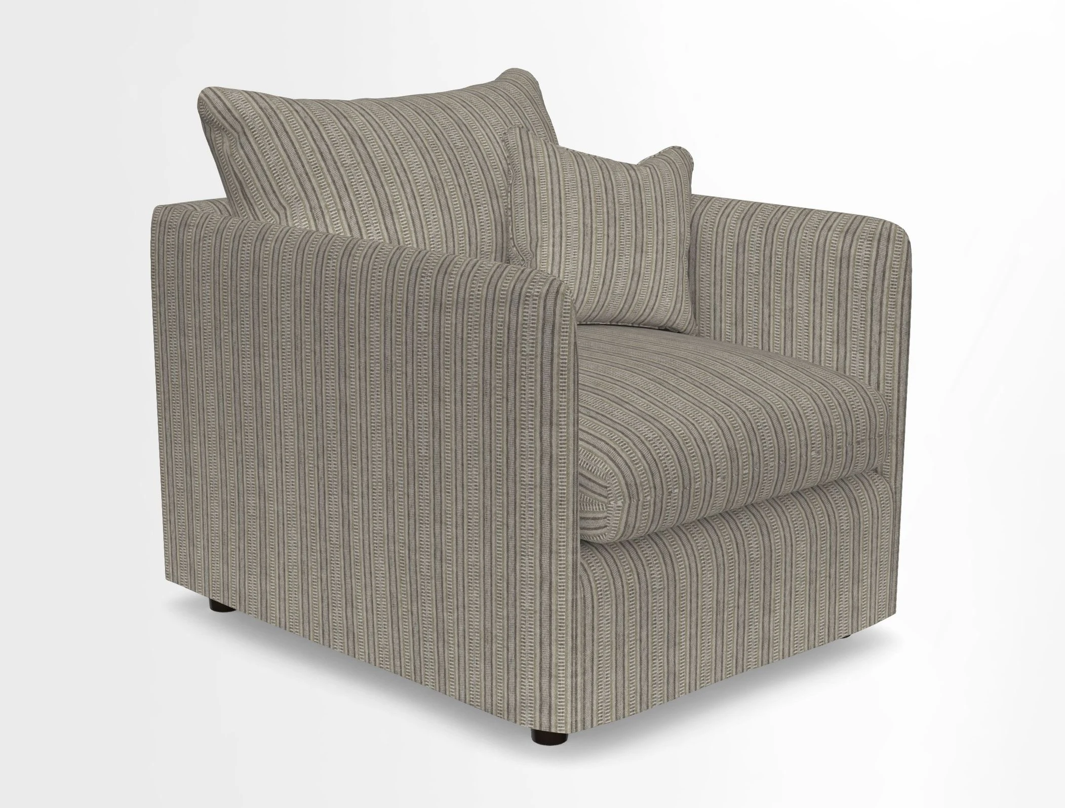 Madehurst Chair in Two Tone Plain Biscuit. Loose cover option available