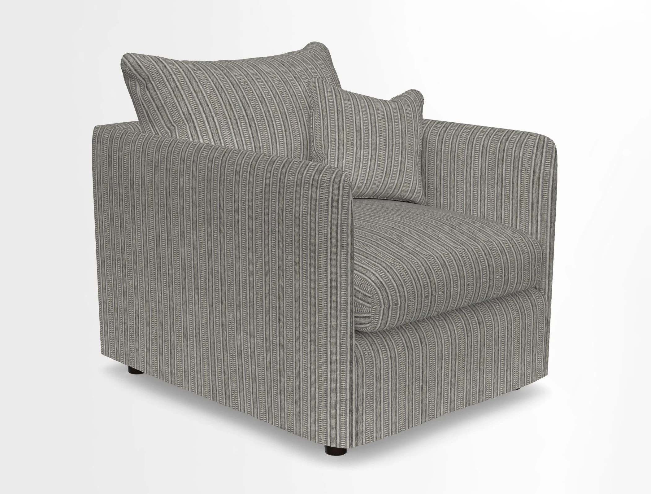 Madehurst Chair in Two Tone Plain Biscuit. Loose cover option available