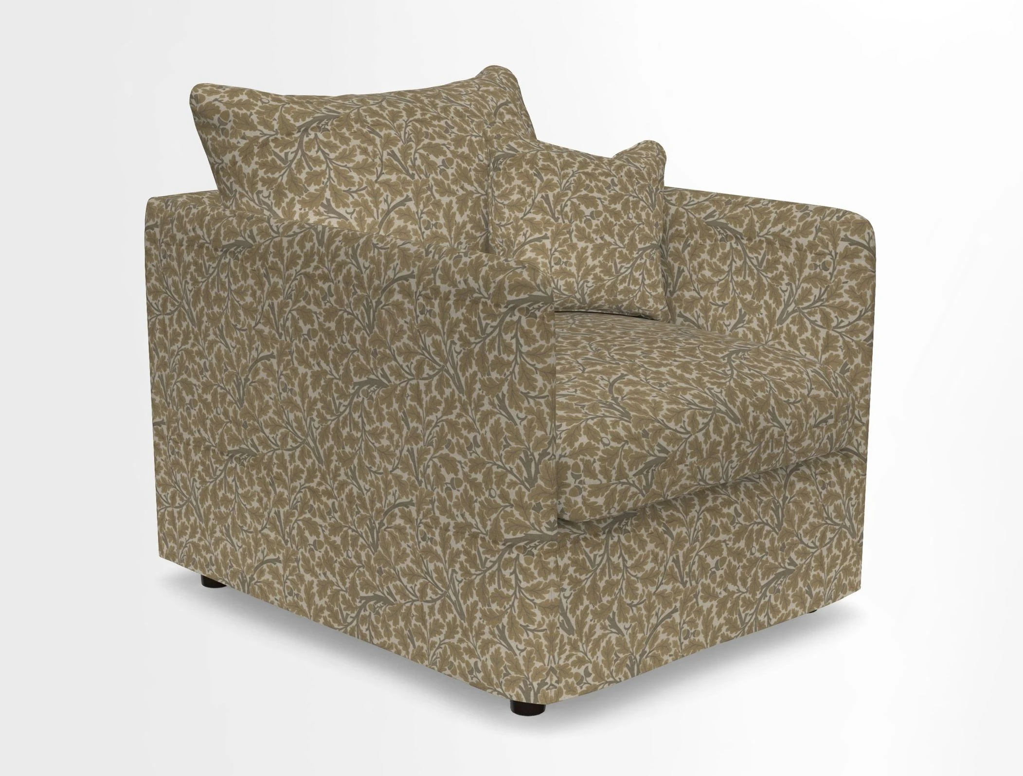 Madehurst Chair in Two Tone Plain Biscuit. Loose cover option available