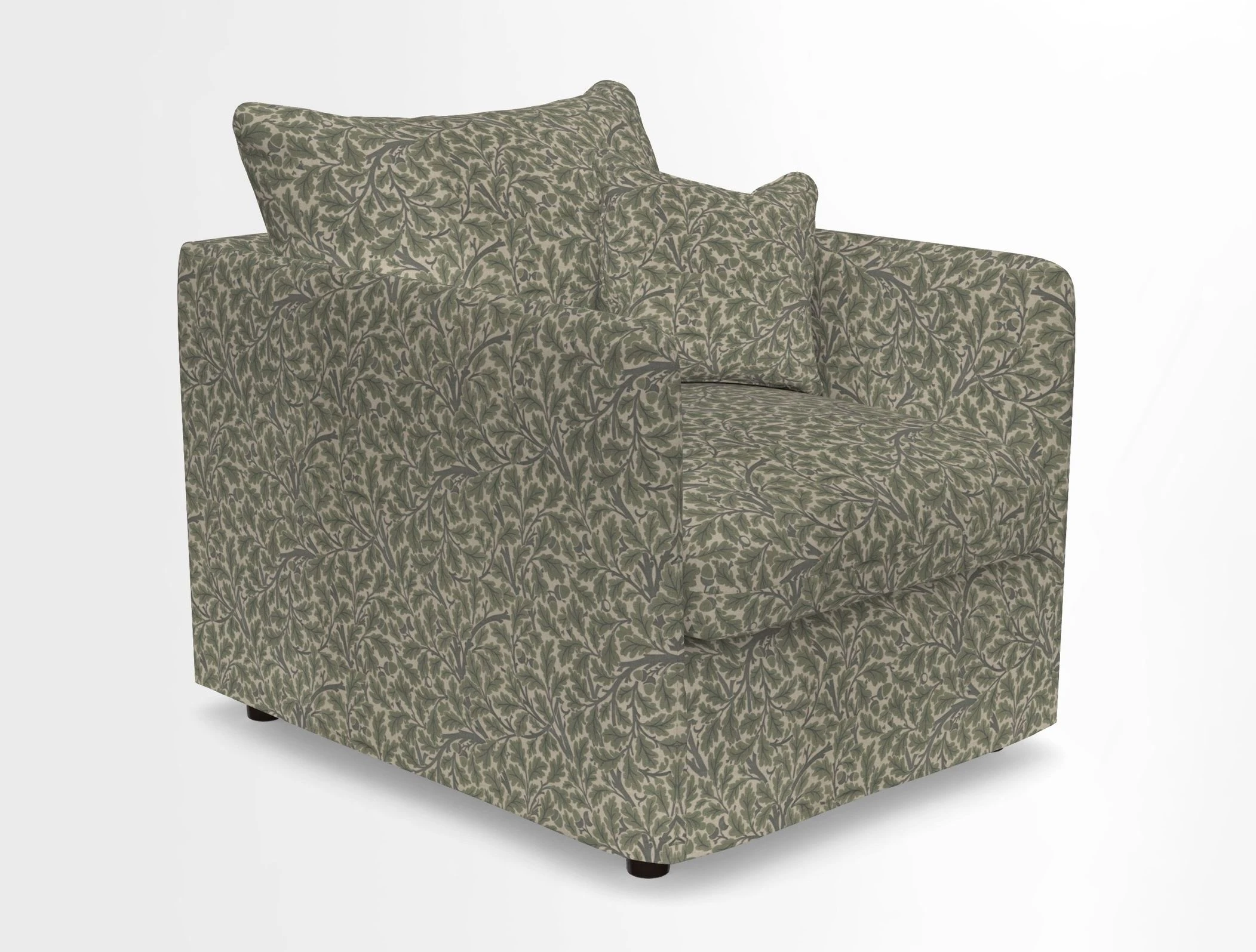 Madehurst Chair in Two Tone Plain Biscuit. Loose cover option available