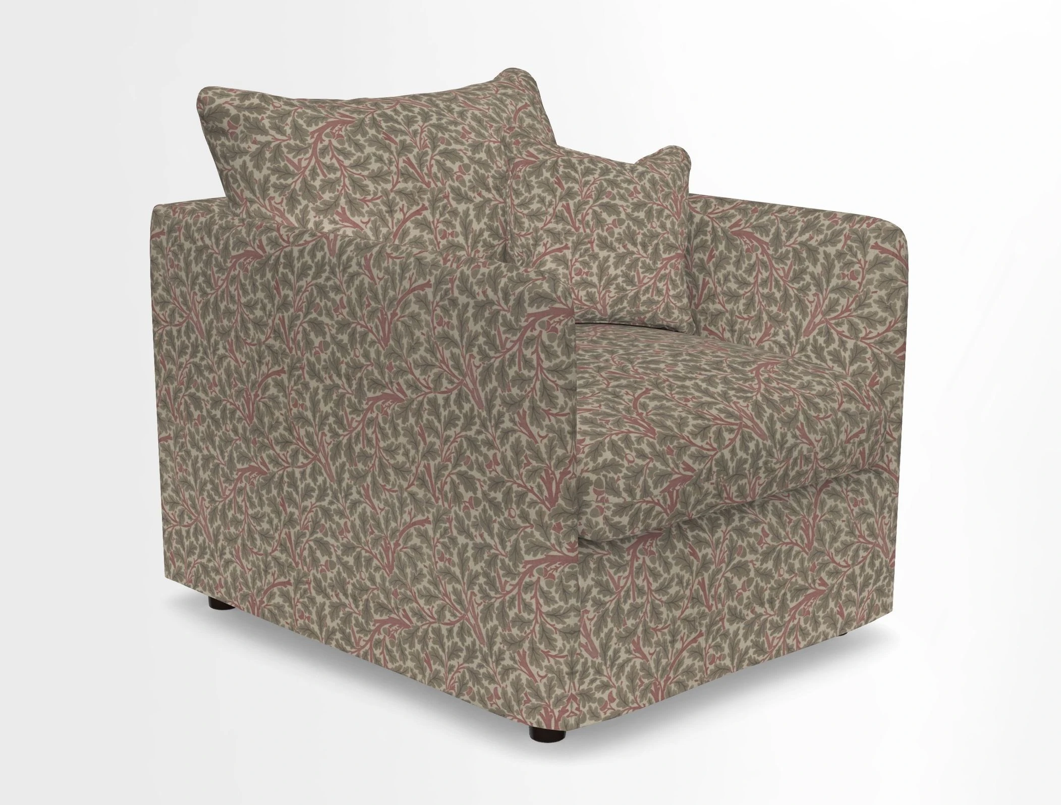 Madehurst Chair in Two Tone Plain Biscuit. Loose cover option available