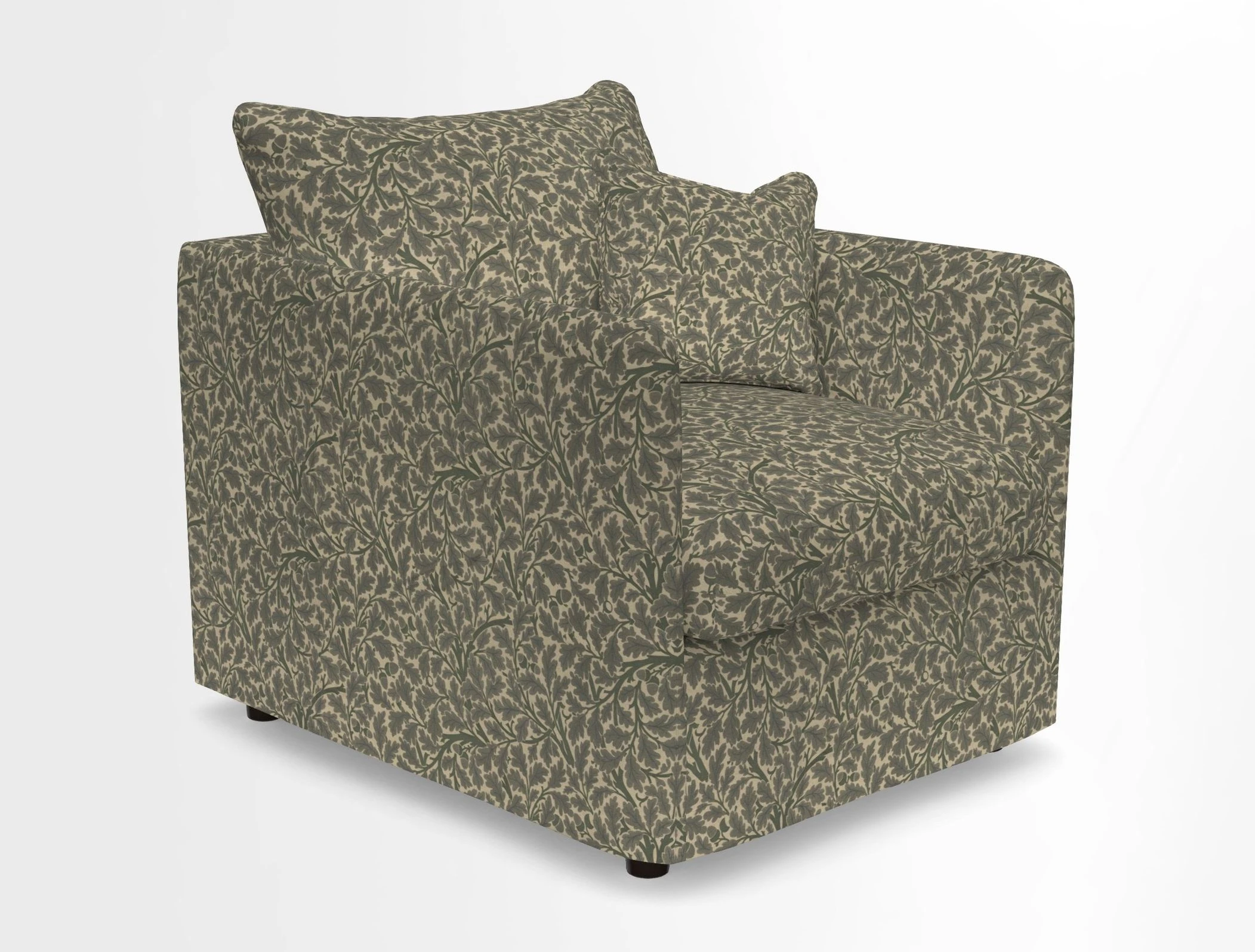 Madehurst Chair in Two Tone Plain Biscuit. Loose cover option available