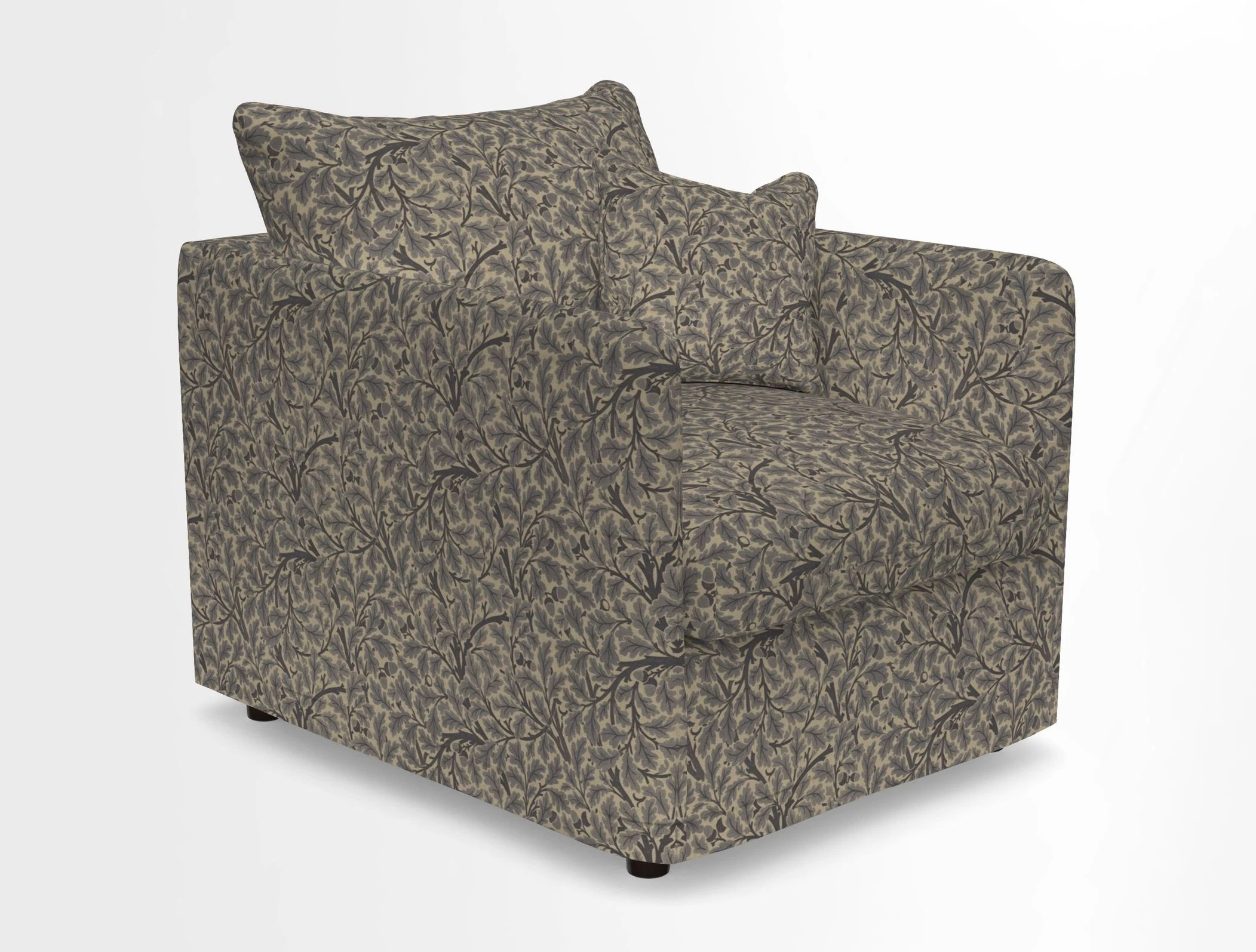 Madehurst Chair in Two Tone Plain Biscuit. Loose cover option available