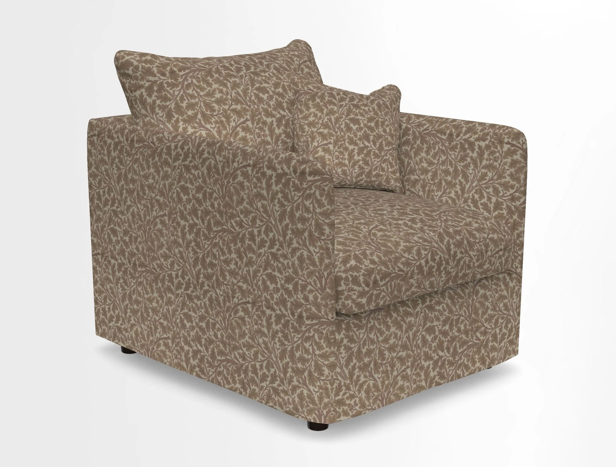 Madehurst Chair in Two Tone Plain Biscuit. Loose cover option available