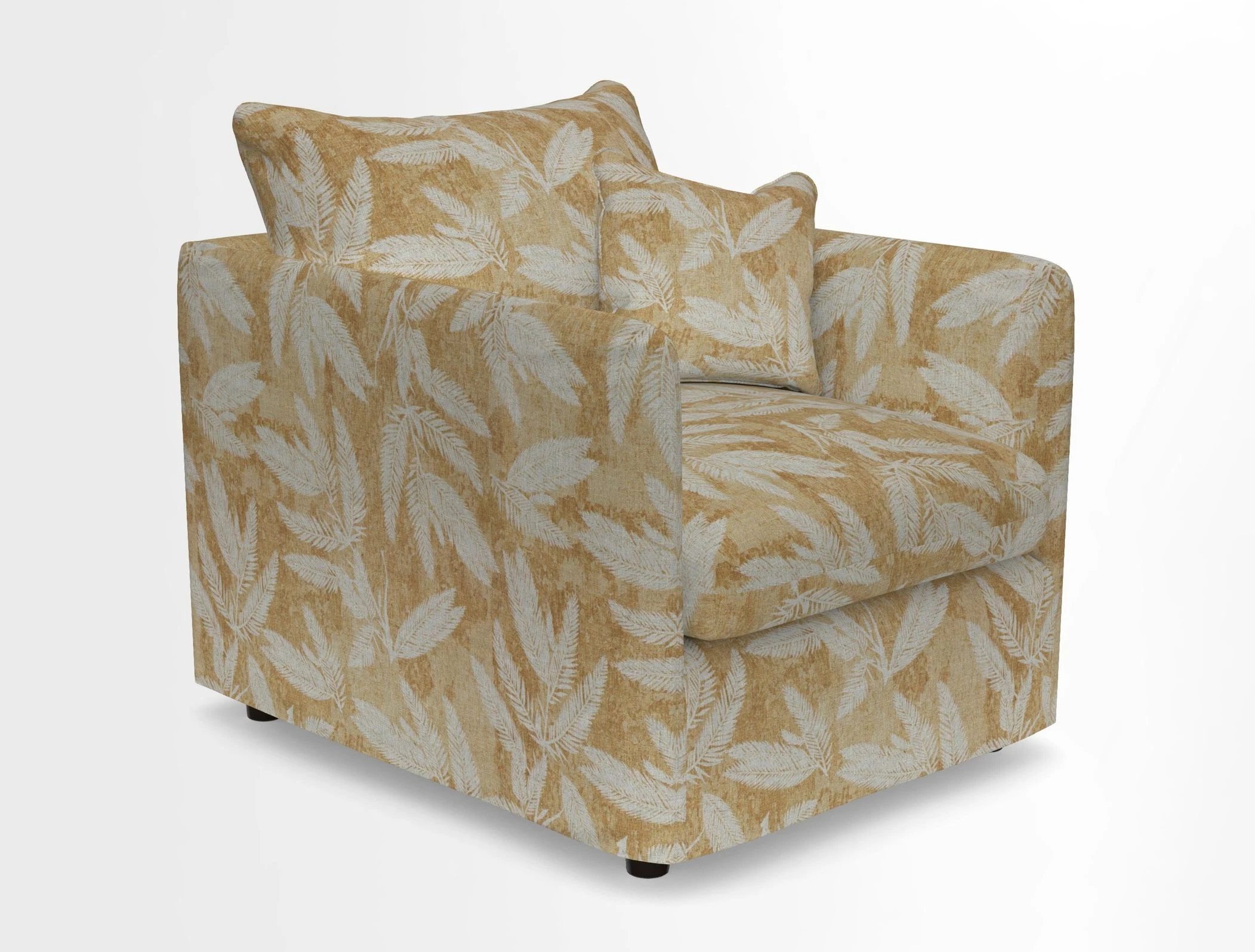Madehurst Chair in Two Tone Plain Biscuit. Loose cover option available