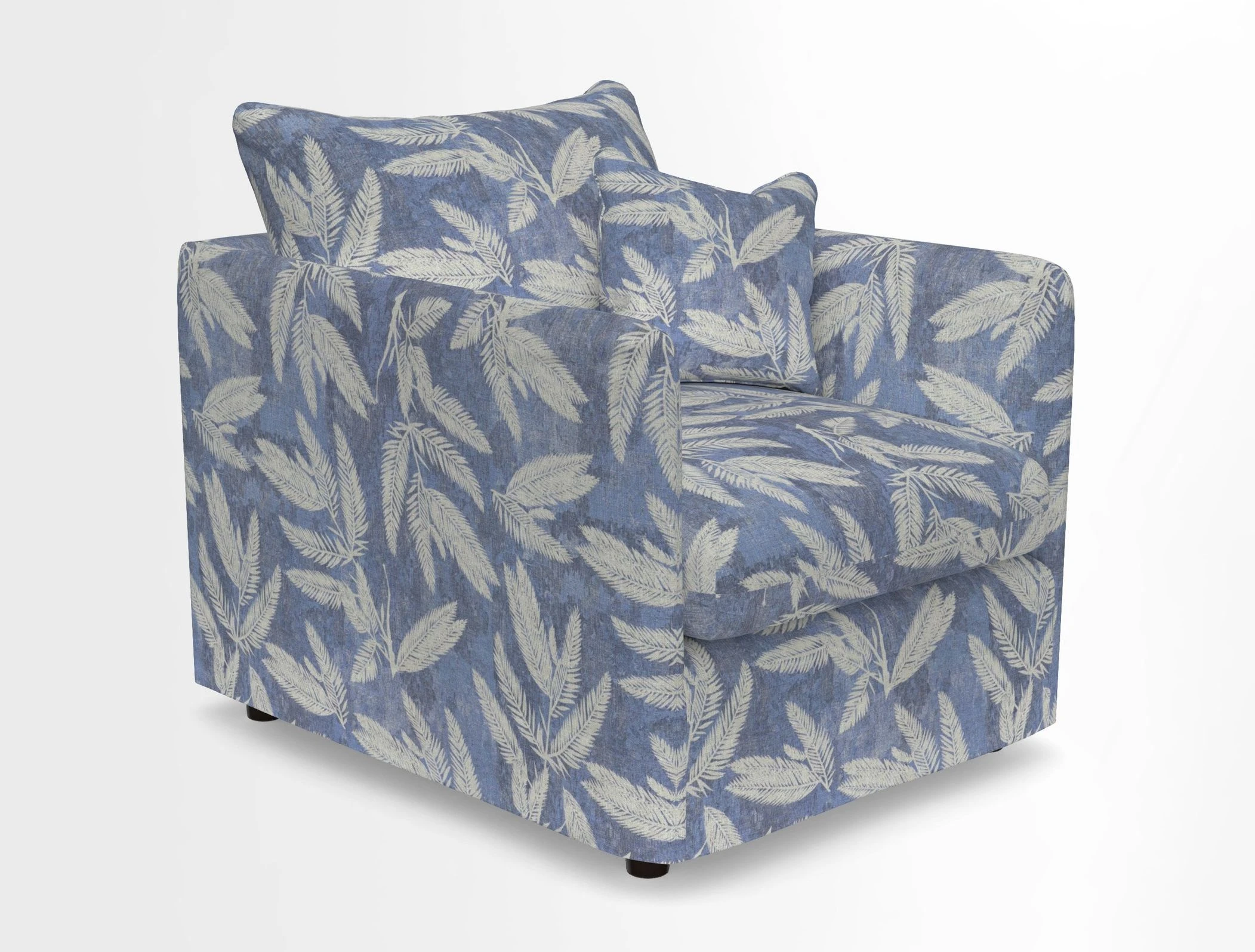 Madehurst Chair in Two Tone Plain Biscuit. Loose cover option available