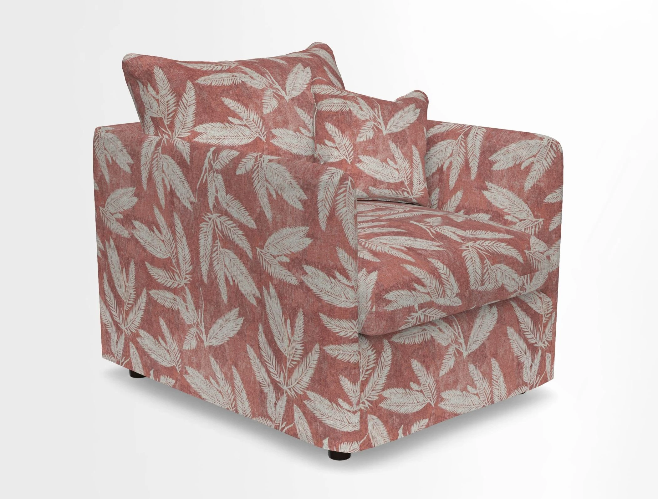 Madehurst Chair in Two Tone Plain Biscuit. Loose cover option available