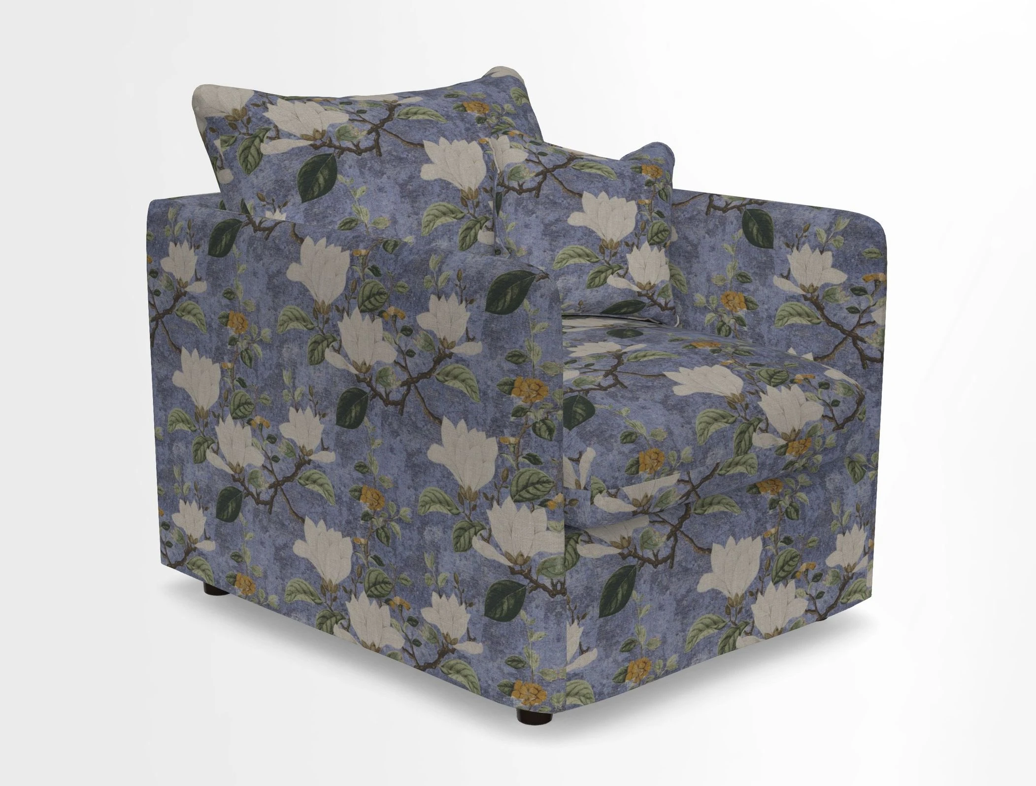 Madehurst Chair in Two Tone Plain Biscuit. Loose cover option available
