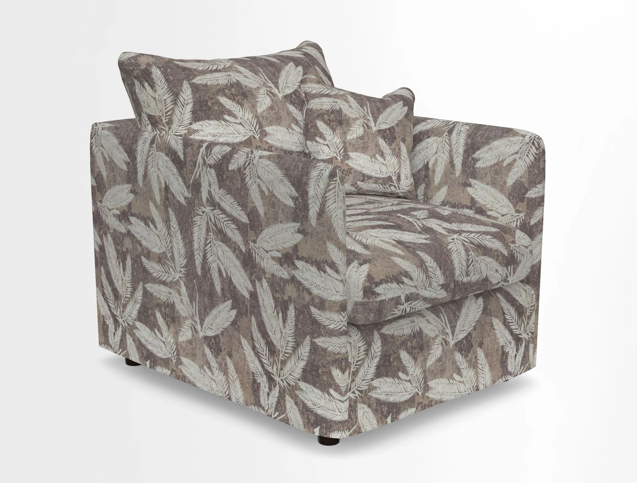 Madehurst Chair in Two Tone Plain Biscuit. Loose cover option available