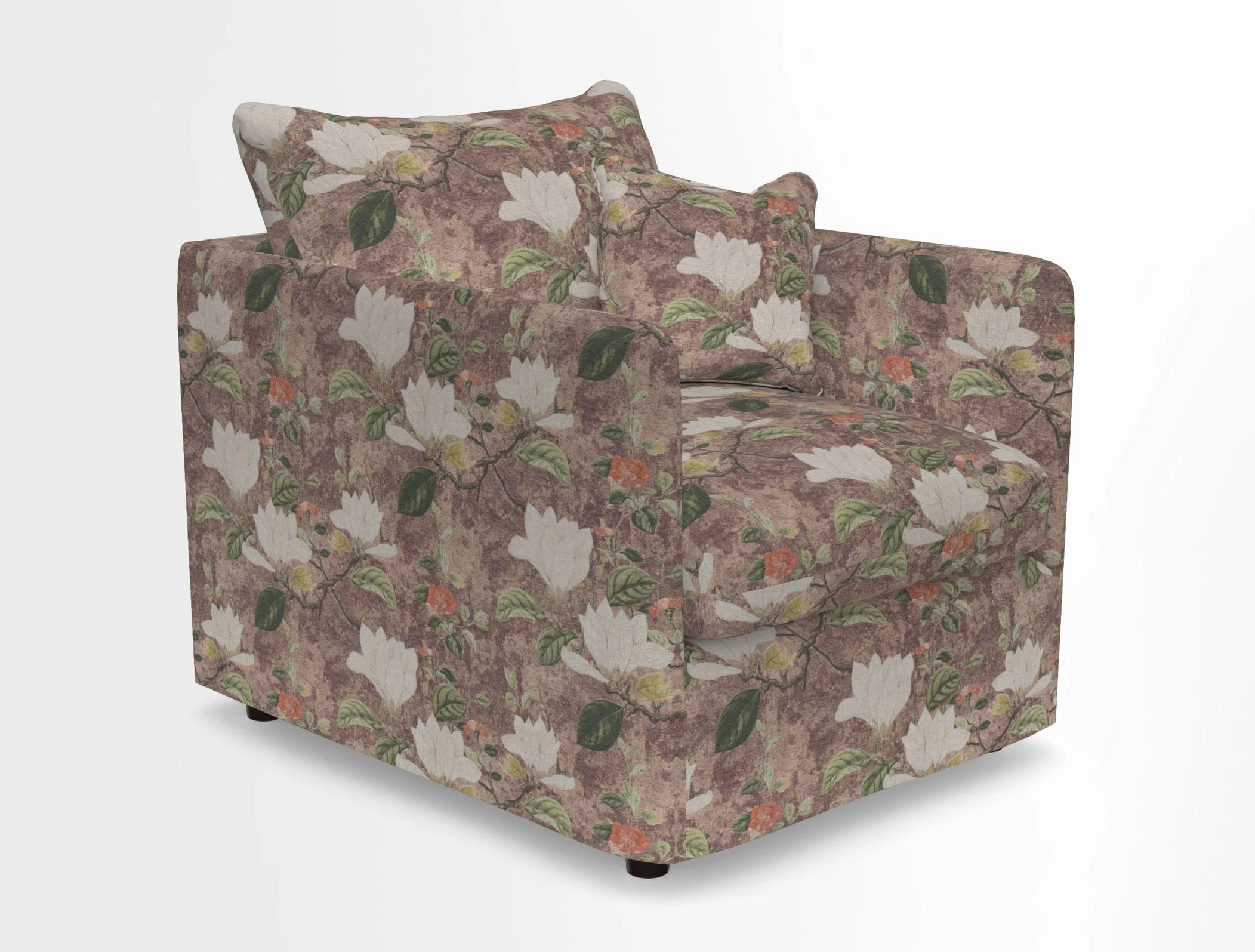 Madehurst Chair in Two Tone Plain Biscuit. Loose cover option available