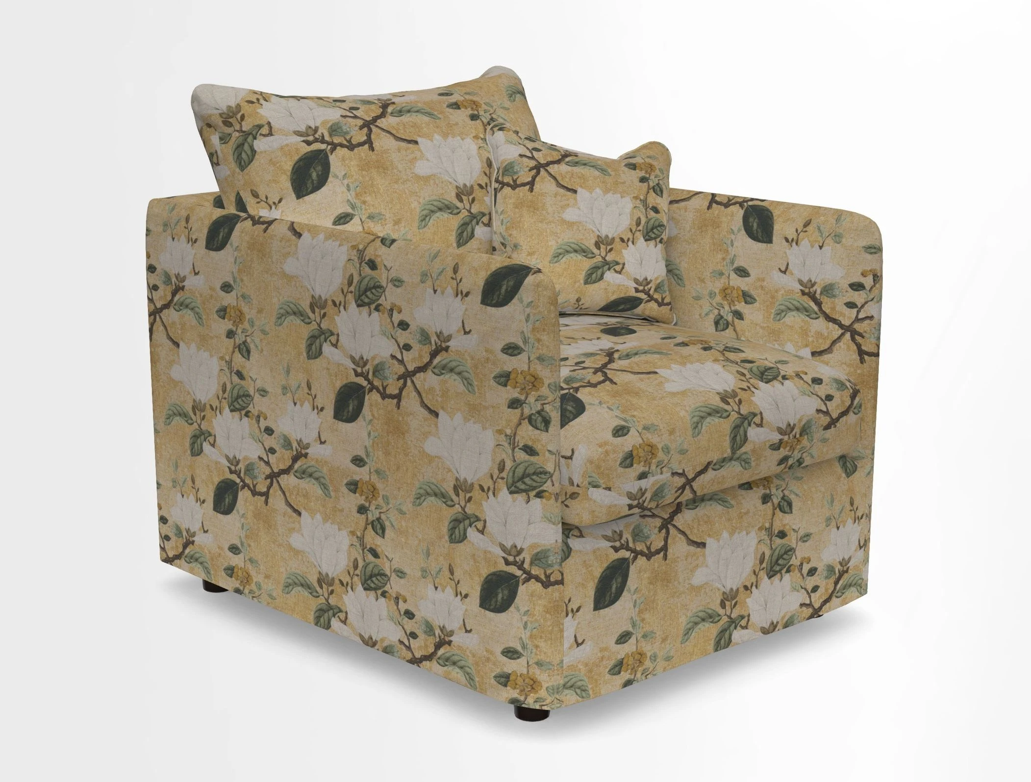 Madehurst Chair in Two Tone Plain Biscuit. Loose cover option available