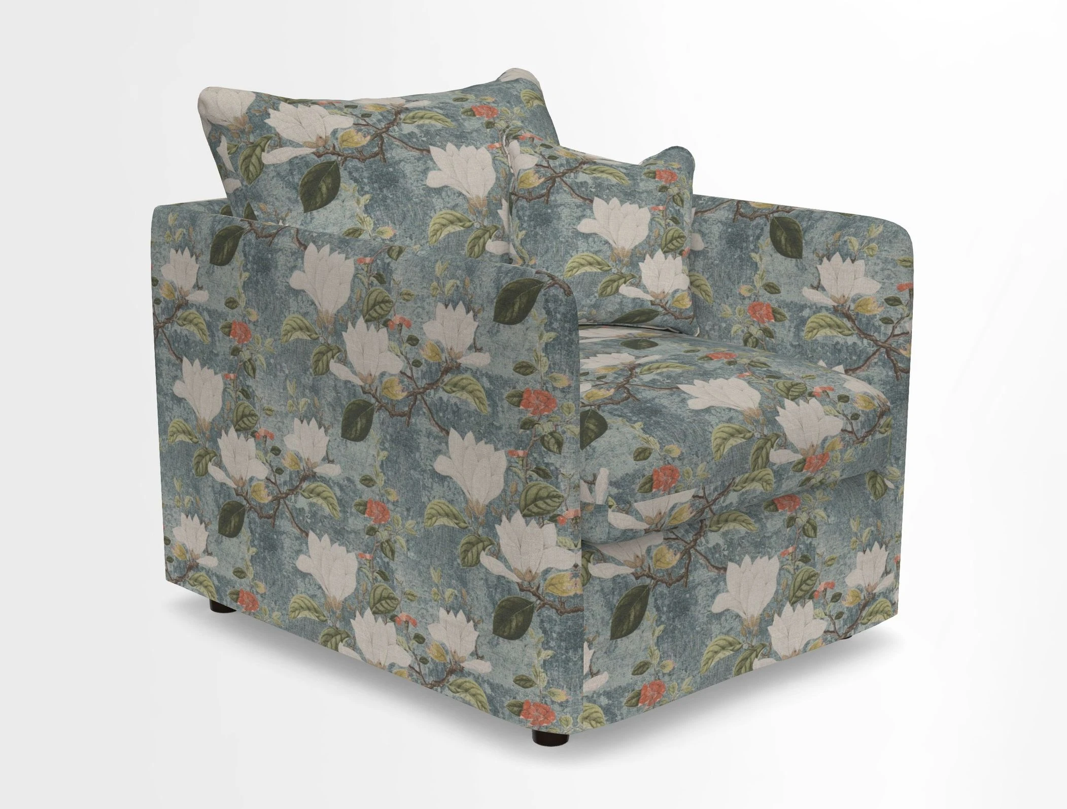Madehurst Chair in Two Tone Plain Biscuit. Loose cover option available